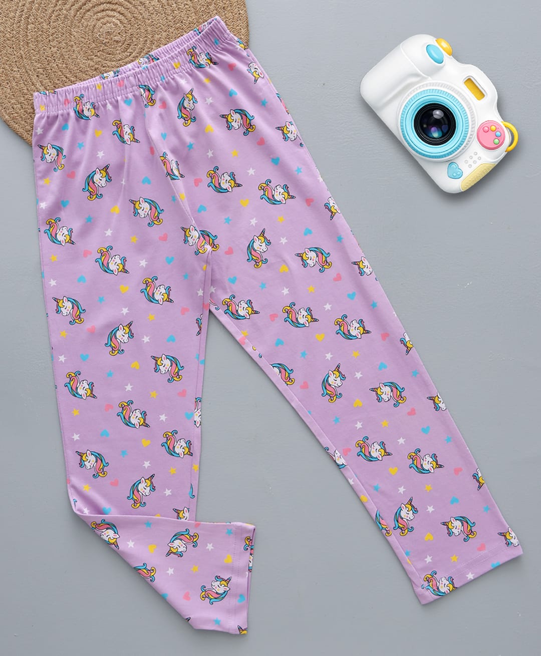 zuniors SSC Cotton Knit Unicorn Printed Pajama - Purple-picture-15