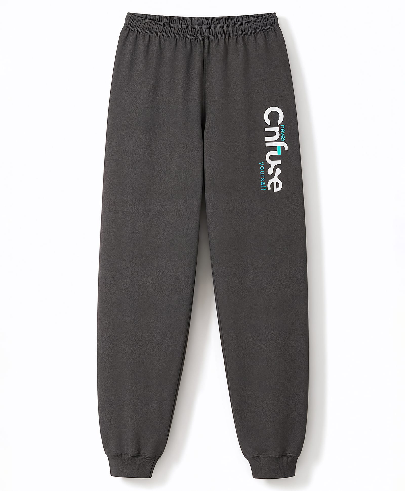 Doreme Single Jersey Knit Full Length Text Printed Lounge Pant - Grey-picture-28