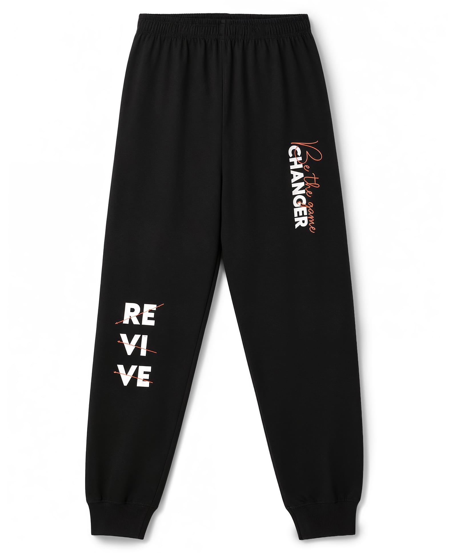 Doreme Single Jersey Knit Full Length Text Printed Lounge Pant - Black-picture-17