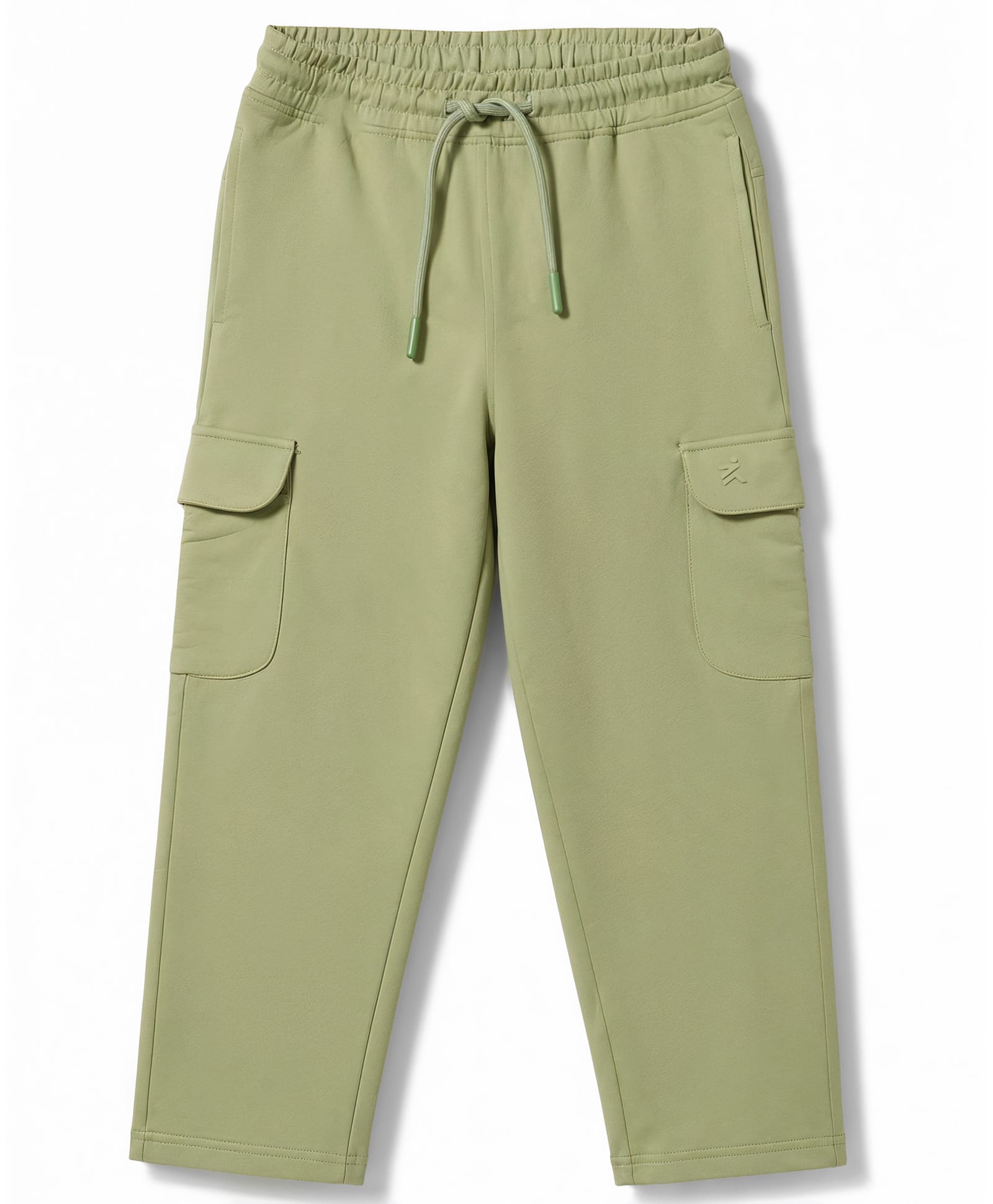 Doreme Single Jersey Knit Full Length Solid Colour Track Pant with Pockets- Beige-picture-21