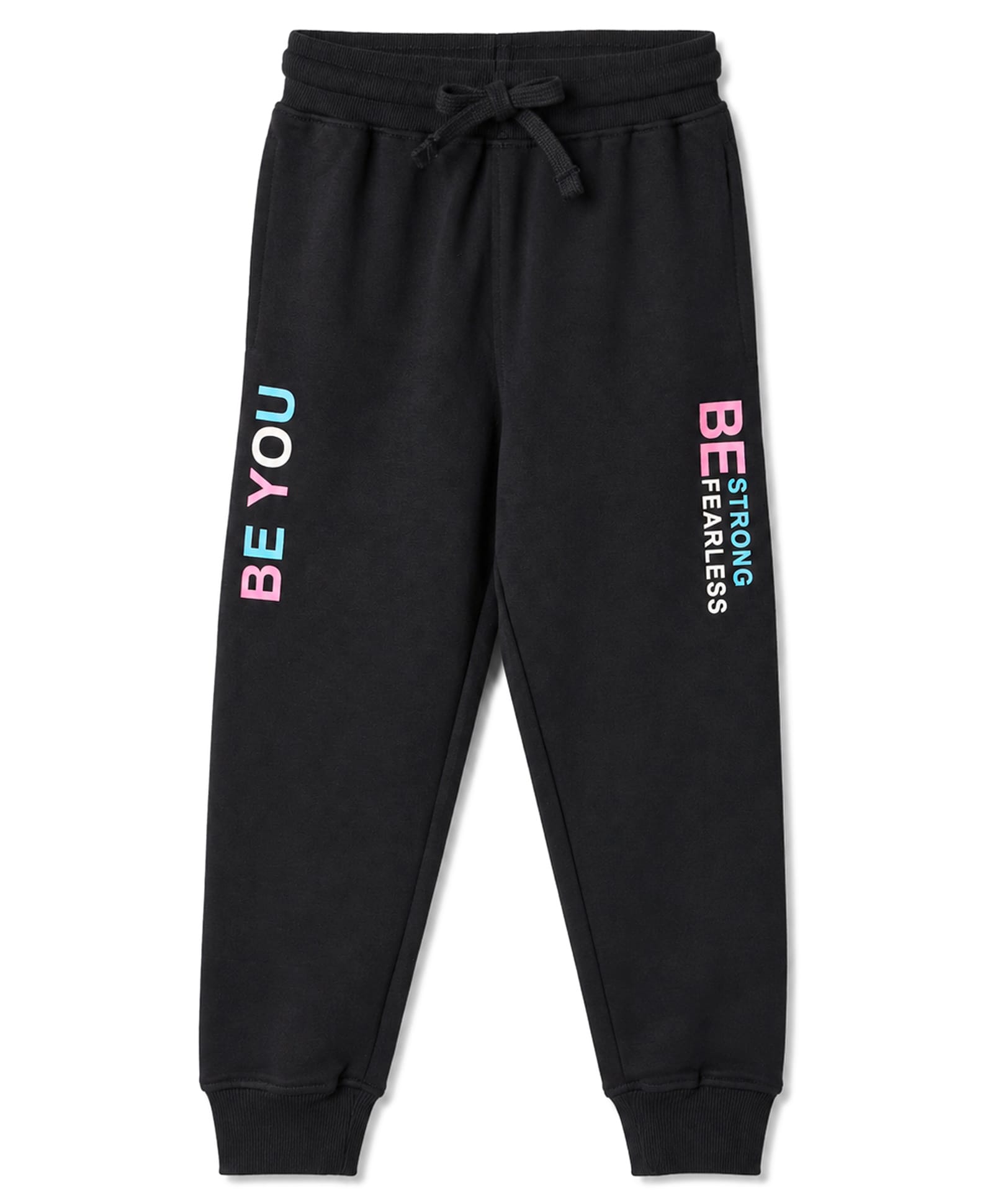 Doreme Single Jersey Knit Full Length Text Printed Lounge Pant - Navy Blue-picture-33