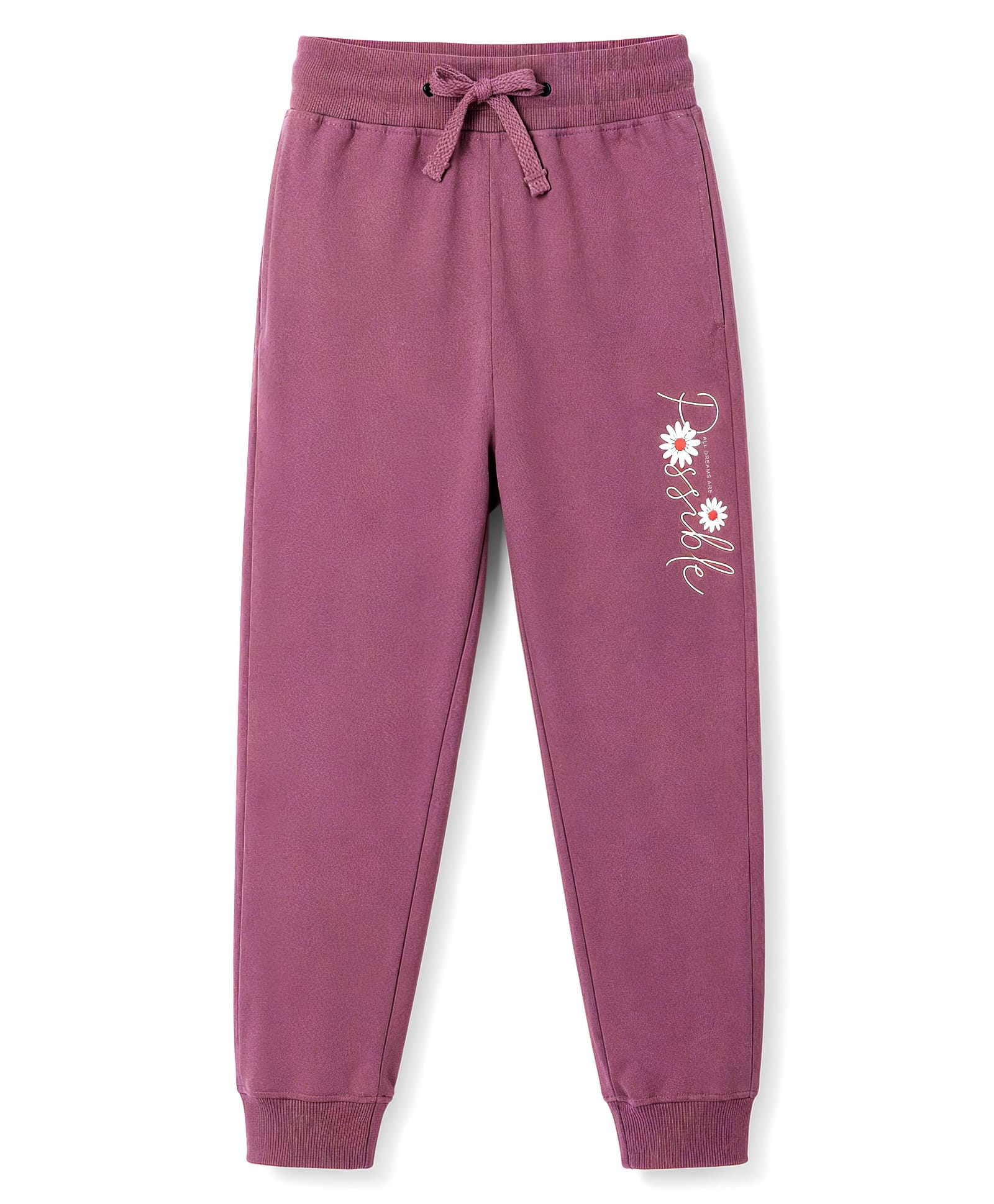 Doreme Single Jersey Knit Floral Printed Lounge Pant - Mauve-picture-24