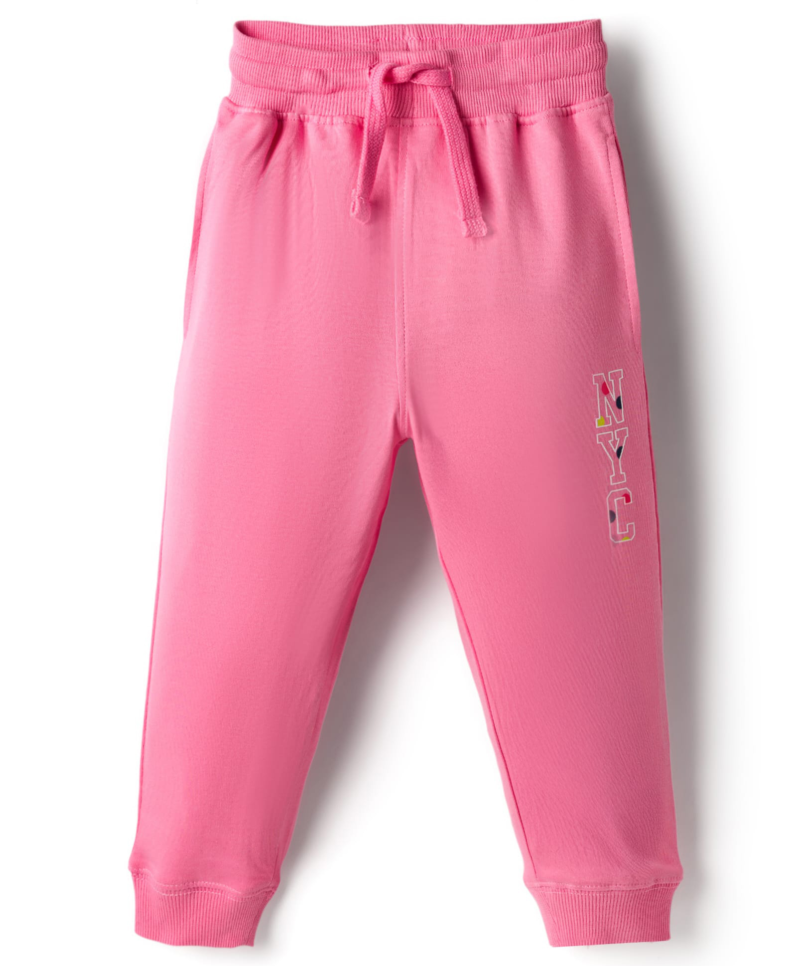 Doreme Single Jersey Knit Full Length Text Printed Lounge Pant - Pink-picture-20