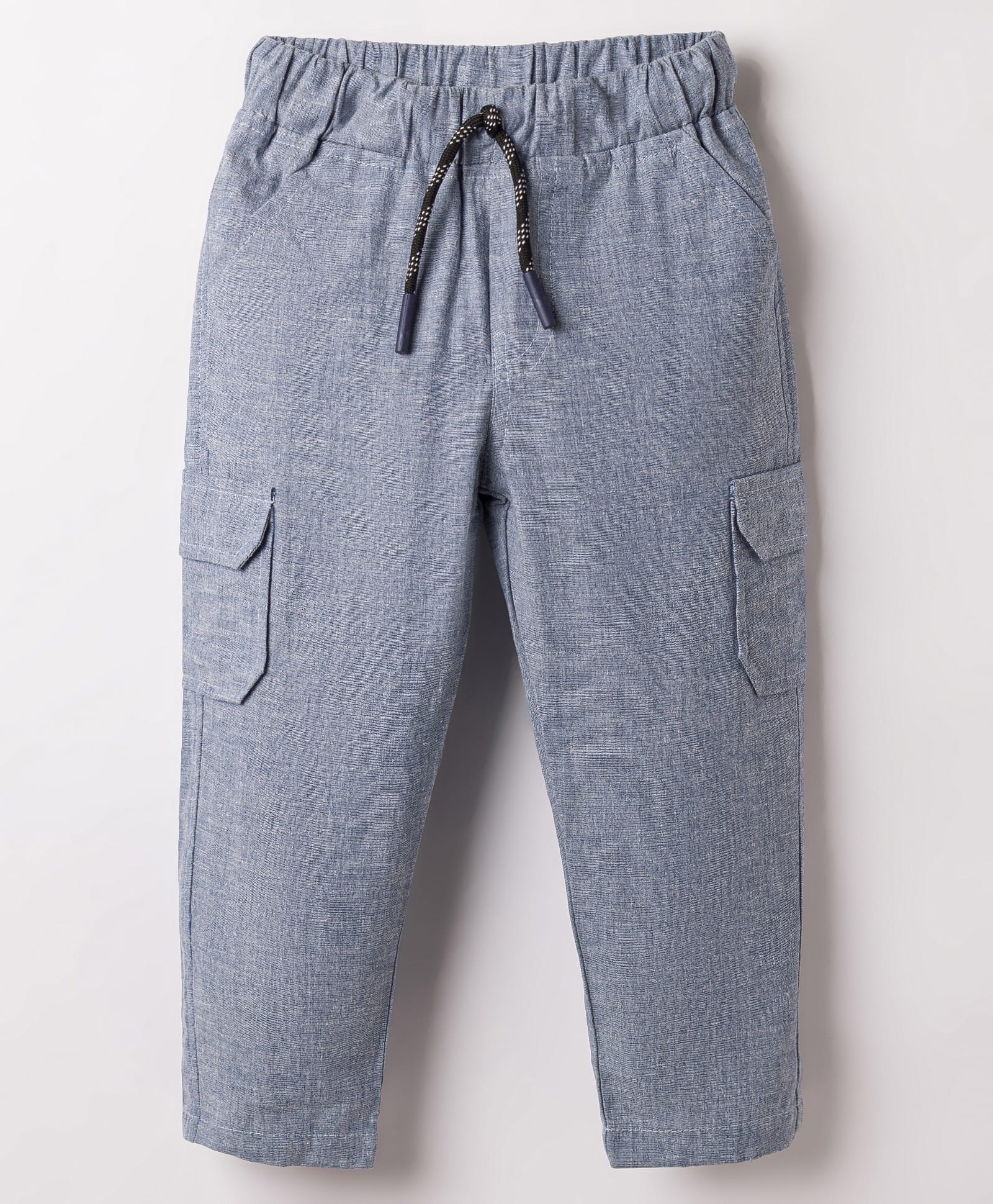 Rikidoos Cotton Woven Full Length Cargo Pant - Light Blue-picture-18