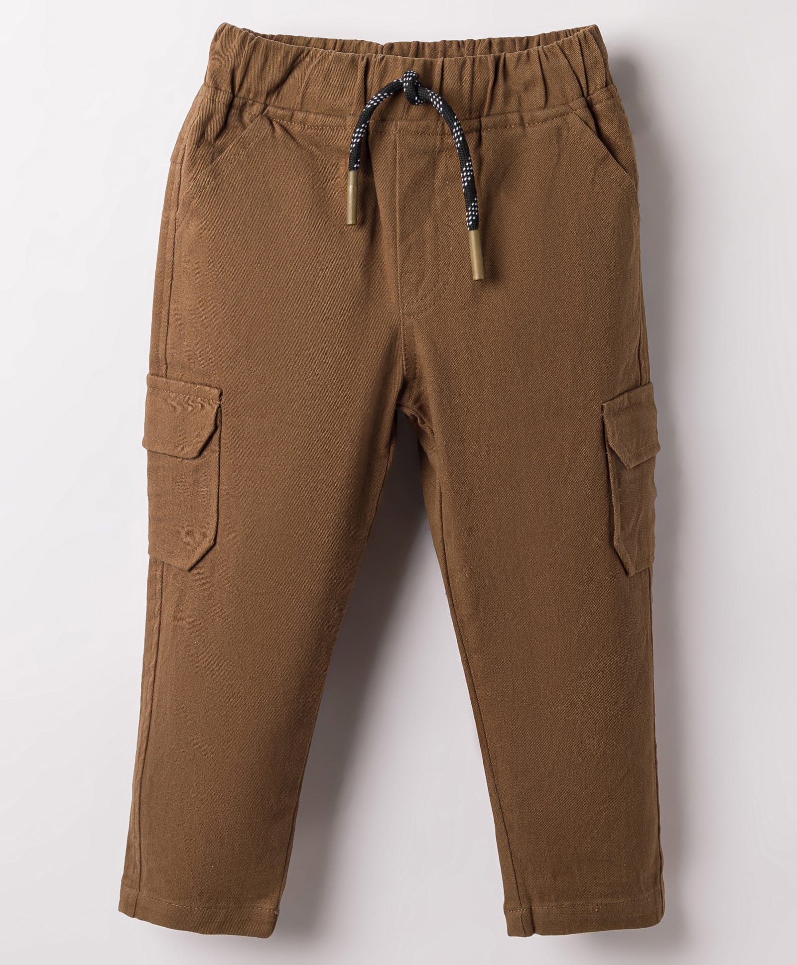 Rikidoos Cotton Woven Full Length Solid Cargo Pant - Khaki-picture-10
