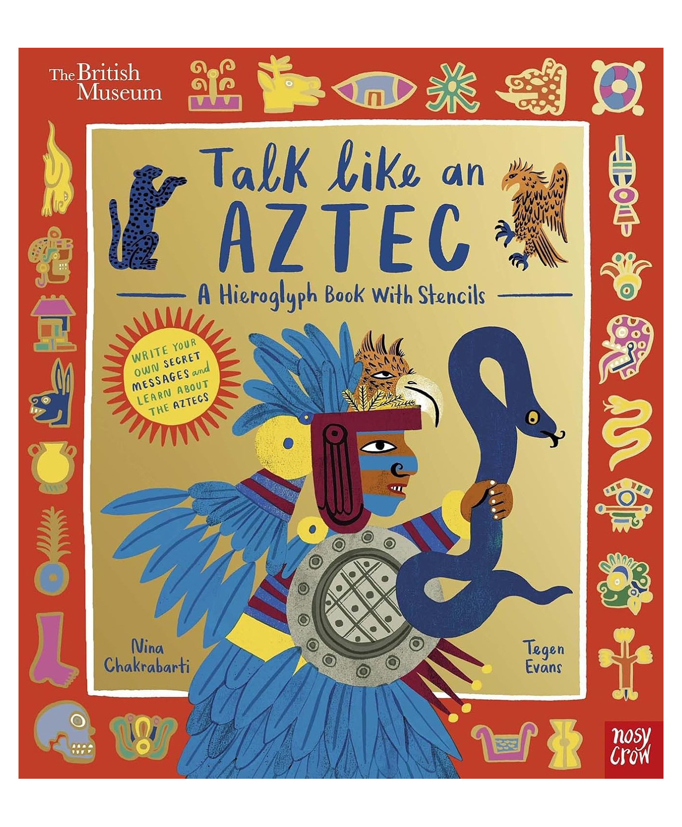 British Museum: Talk Like an Aztec (British Museum Stencil Books), Hardback, By - Evans, Tegen - English-image-41