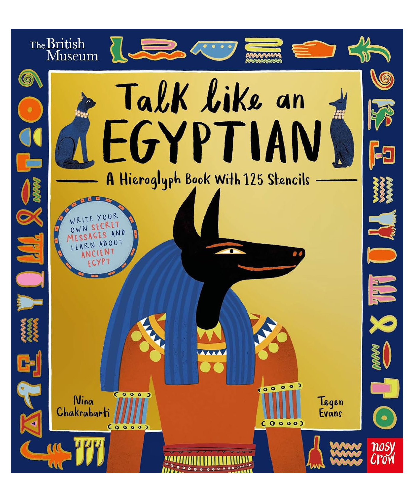 British Museum: Talk Like An Egyptian British Museum Stencil Book By Tegen Evans - English-image-45