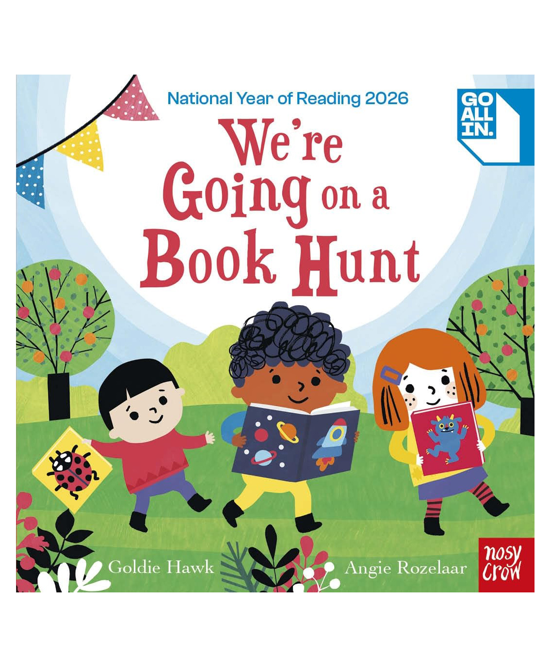 We're Going on a Book Hunt Board Book By Goldie Hawk - English-image-17