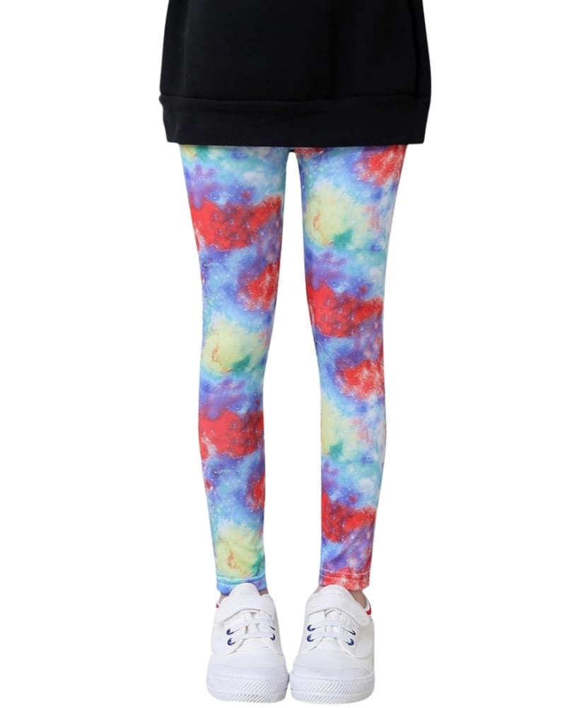 Neska Moda Knit Tie Dye Leggings - Multi Colour-picture-18