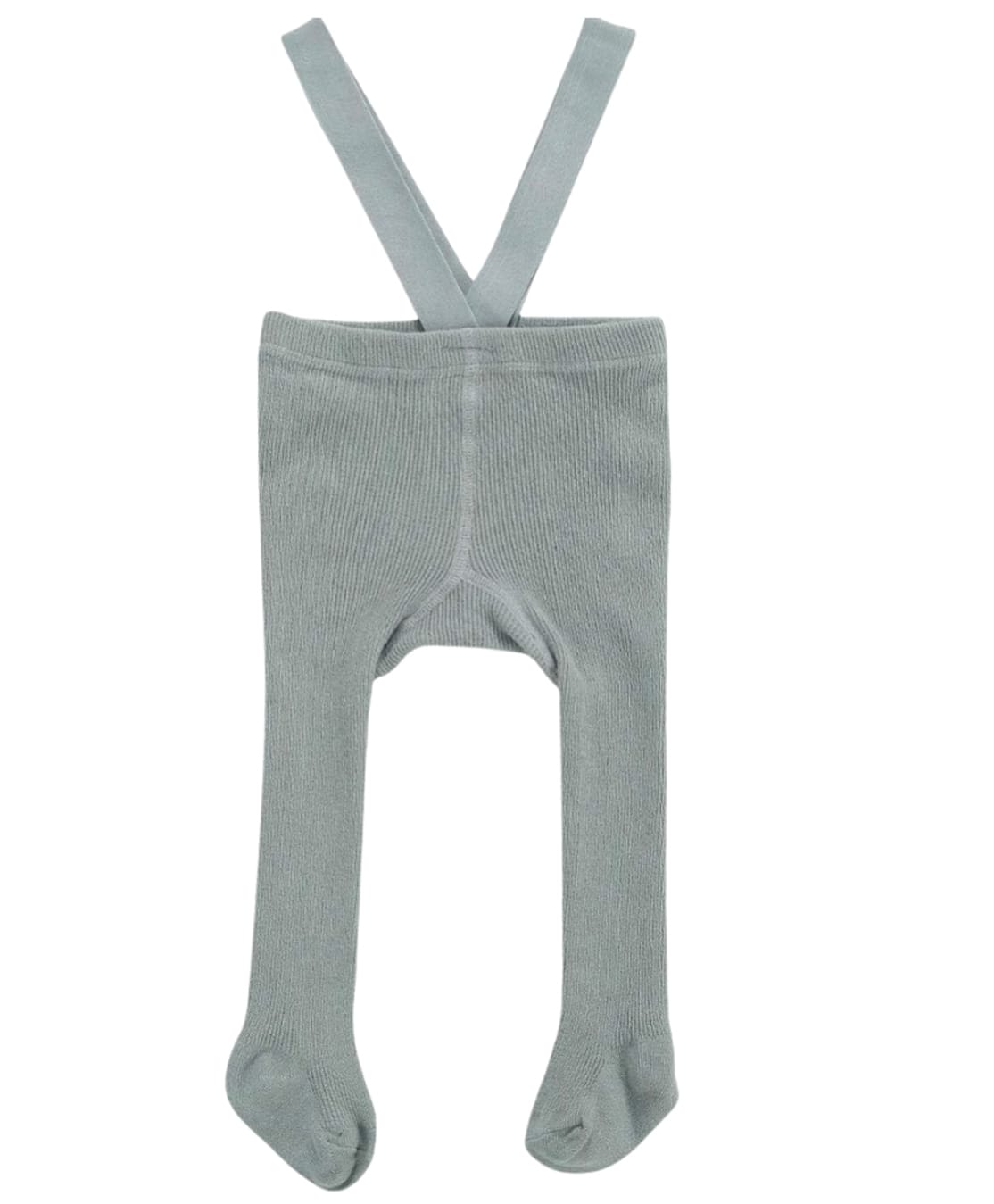 Neska Moda Cotton Elastane Knit Solid Footed Leggings - Grey-picture-22