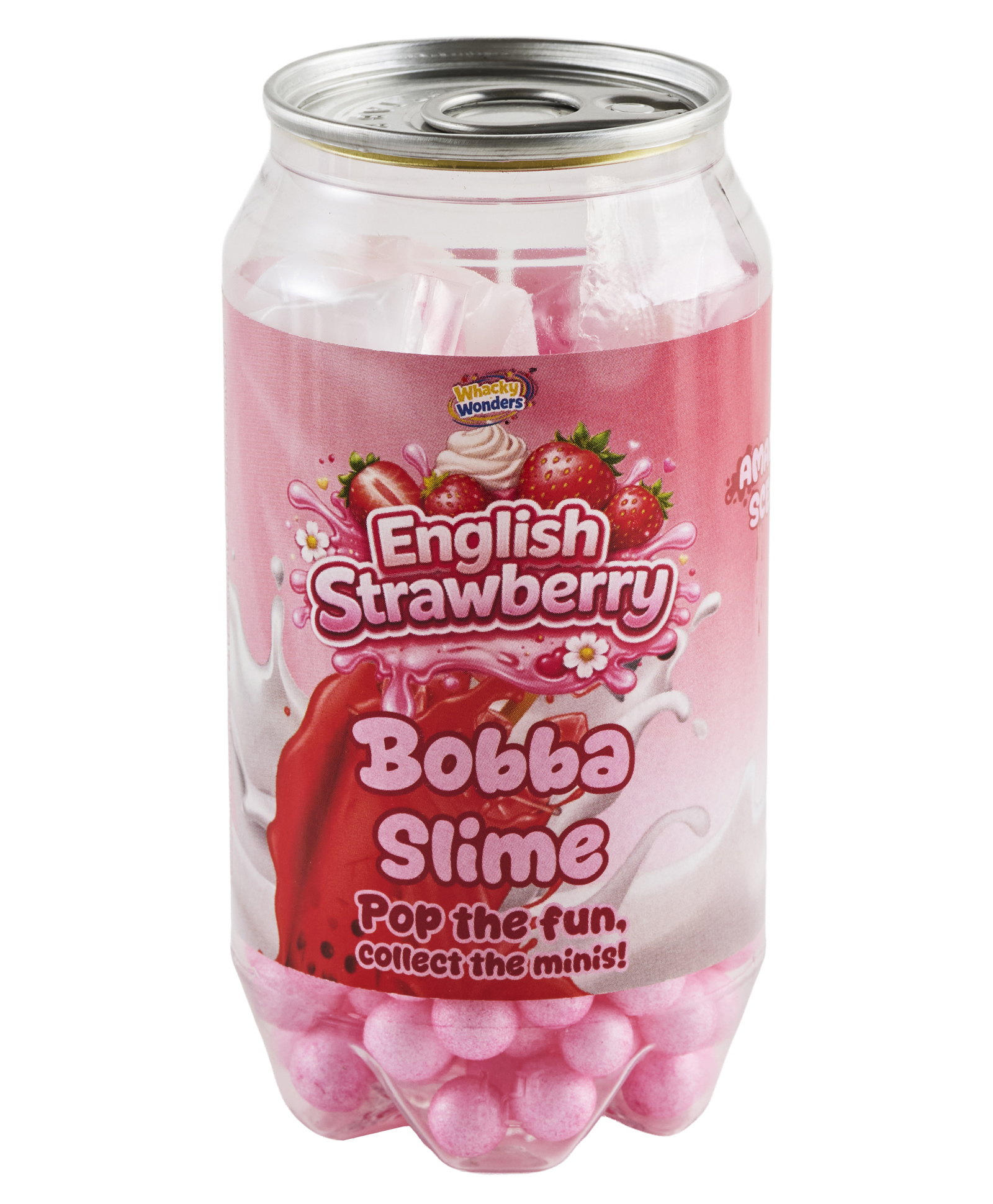 Kimon toys Gourmet Slime in a Can - Bobba Slime - English Stawberry-picture-20