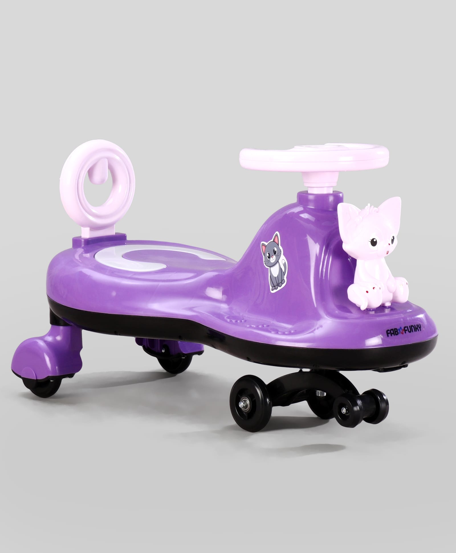 fab n funky Twister Swing Car with Light & Music - Purple| Easy to Handle| Built for Rough Play| Encourages Physical Activity| Easy to Assemble| For Kids of 1 to 6 years| Sport Gift-picture-40