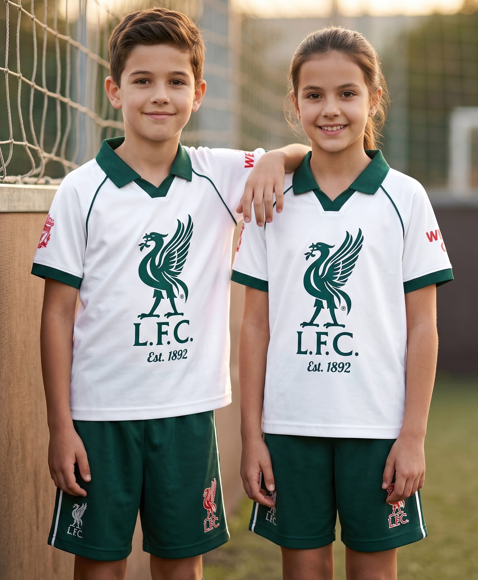 Pine Active Knit Half Raglan Sleeves Football Tee & Shorts Set - White-picture-35