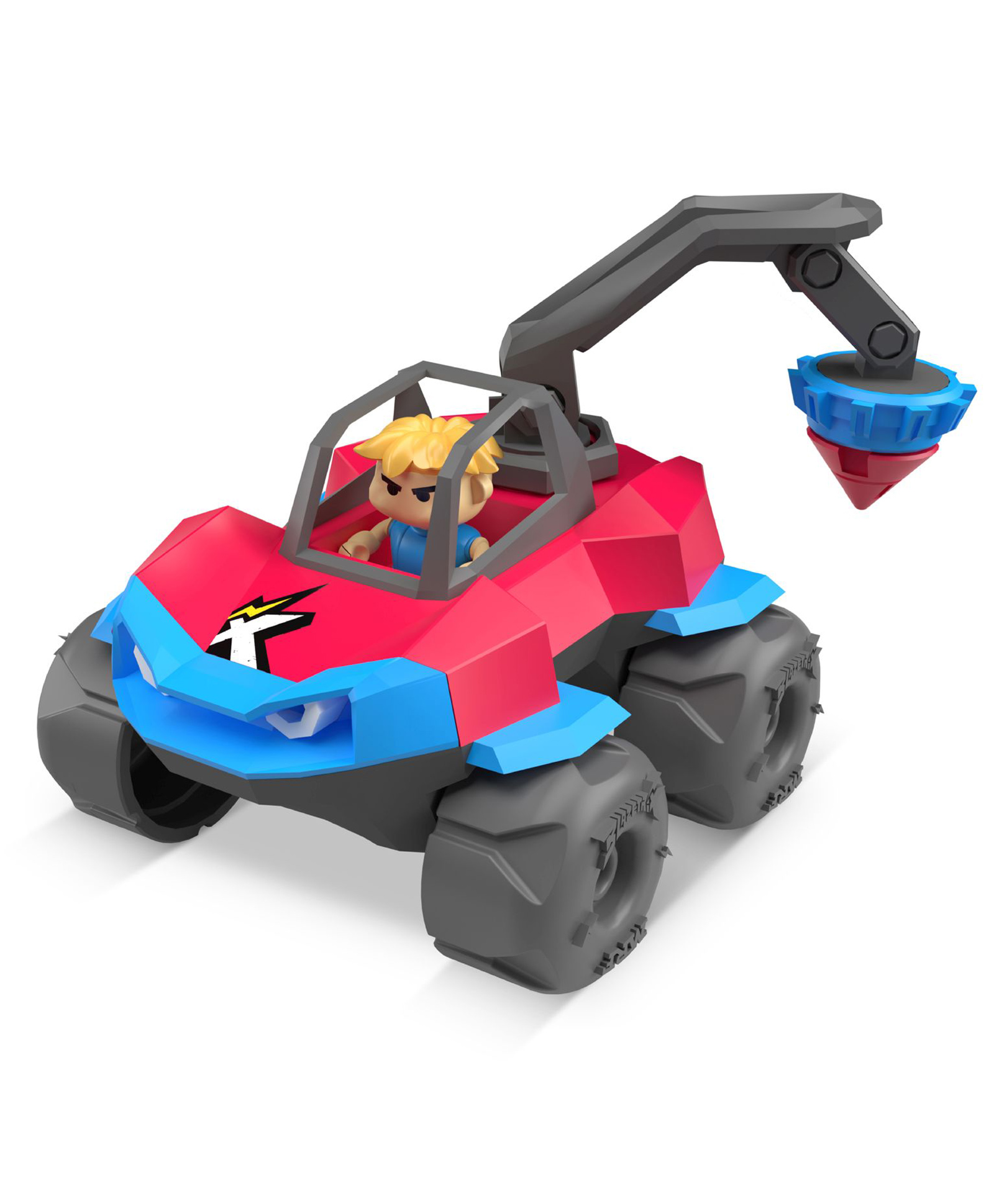 Funskool Blazetrix Buzz Claw Action Construction Monster Toy Truck - Dark Pink-picture-32