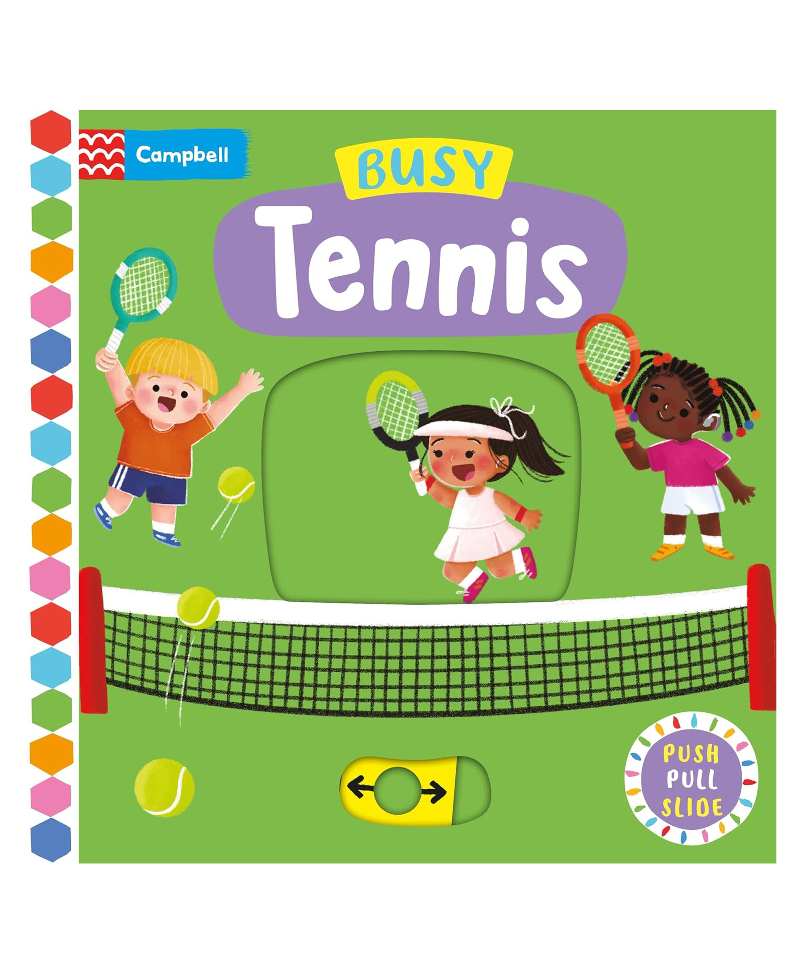 Busy Tennis: A Push Pull Slide Book (Busy Books) Board Book By Jayri Gomez - English-image-35