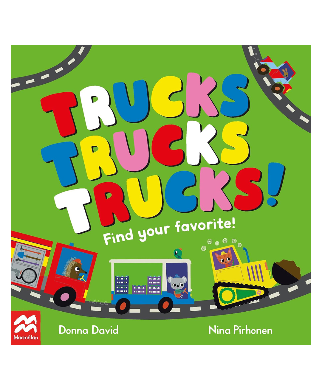 Trucks Trucks Trucks!: Find Your Favourite (50 to Follow & Count, 5) Board Book By Donna David & Nina Pirhonen - English-image-16