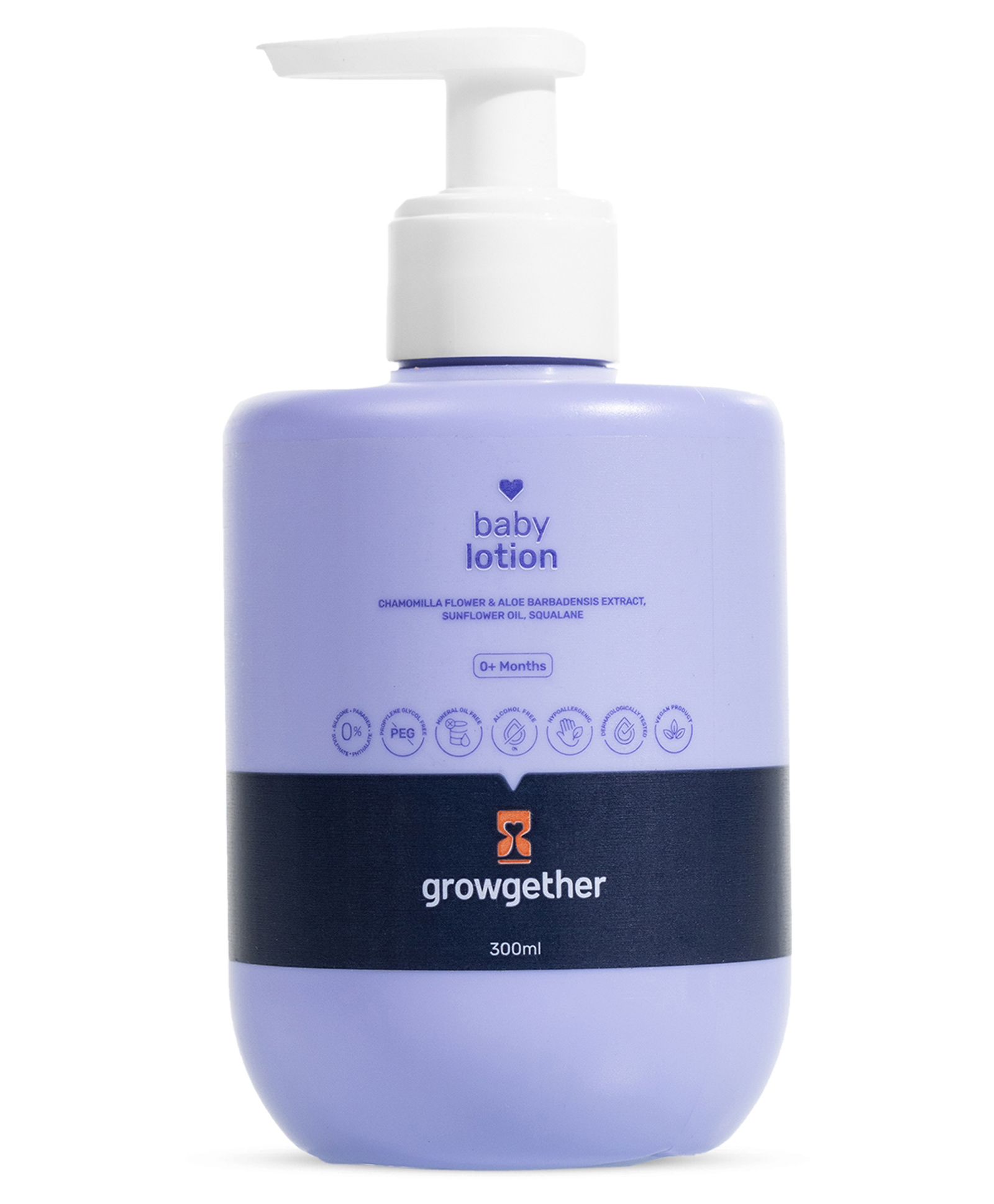 Growgether Baby Lotion 300ml | Newborn Lotion for 0+ Months | Dermatologist Tested, Pediatrician Approved, Hypoallergenic & Vegan | 8 Toxin-Free Formula | Non-Sticky Moisturizer-image-8