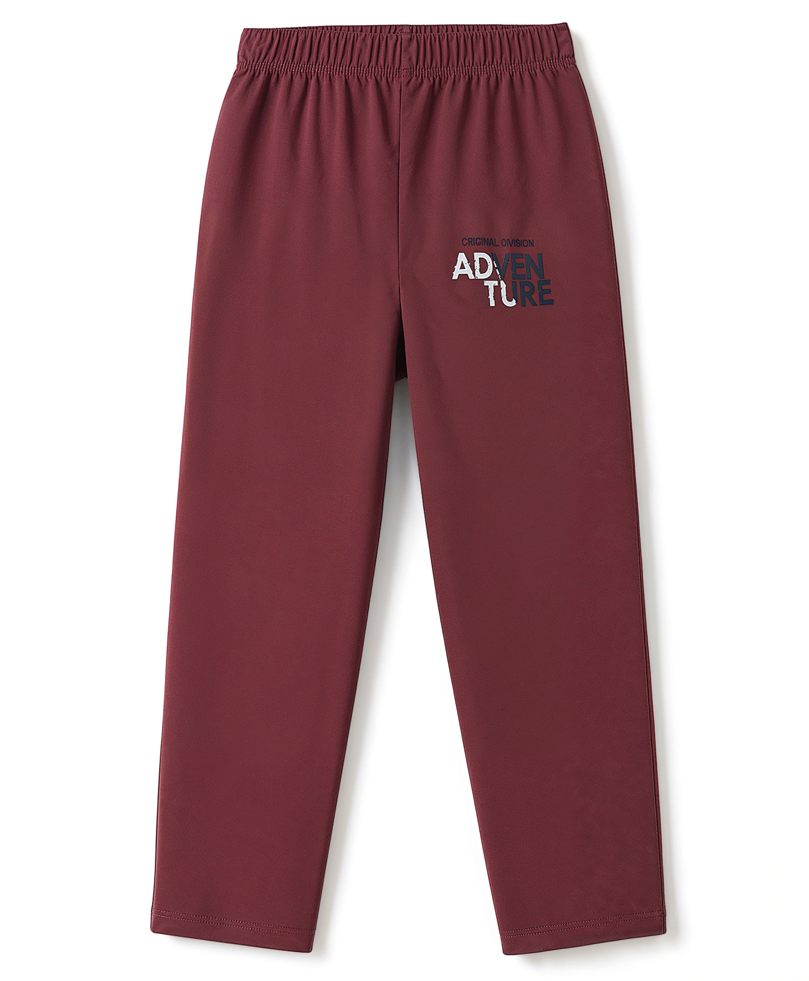 OHMS Single Jersey Knit Full Length Lounge Pants With Text Print - Brown-picture-23