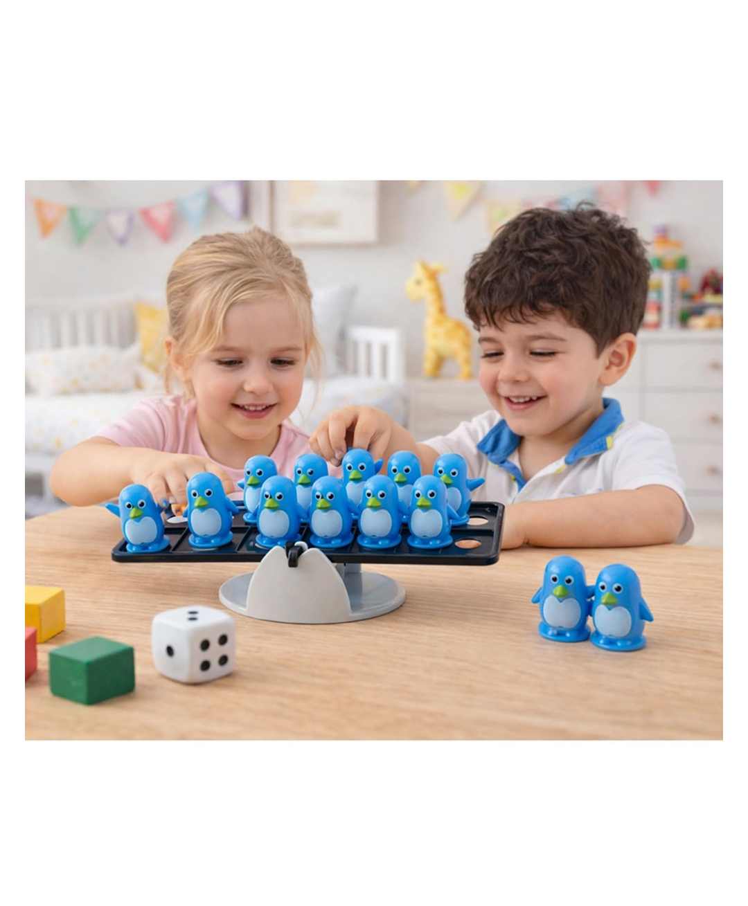 Muren Stack Mini Balance Game STEM Learning Cute Cartoon Adjust Scale for Balancing 2 Players Indoor Outdoor Toys for Kids Boy Girl -Multicolor(Random Color & Design)-picture-32