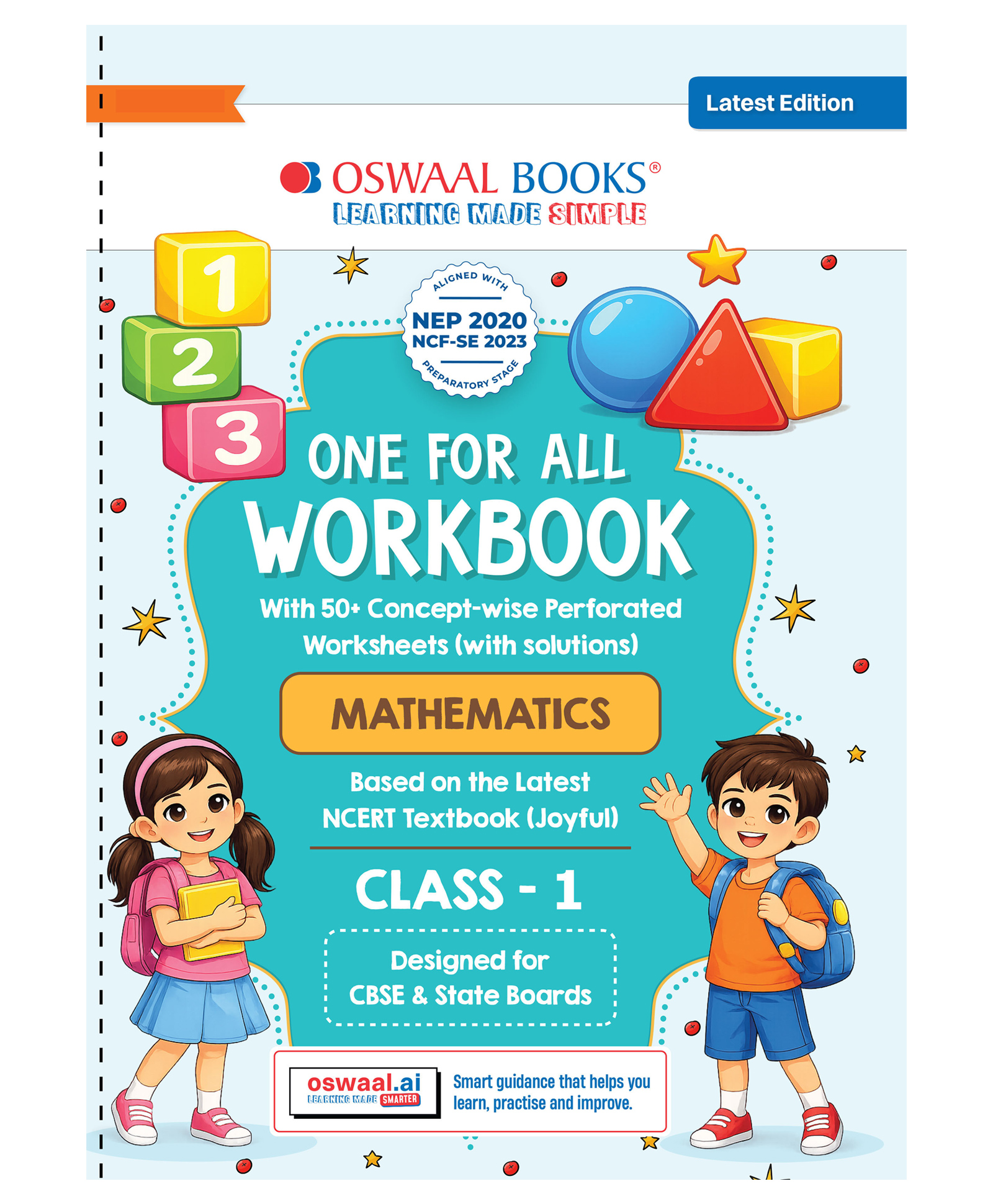 OSWAAL BOOKS One for All Workbook Class 1 Mathematics | 50+ Concept-wise Perforated Worksheets | Based on NCERT Joyful | NEP 2020 & NCF 2023 Aligned | For CBSE & State Boards-image-48