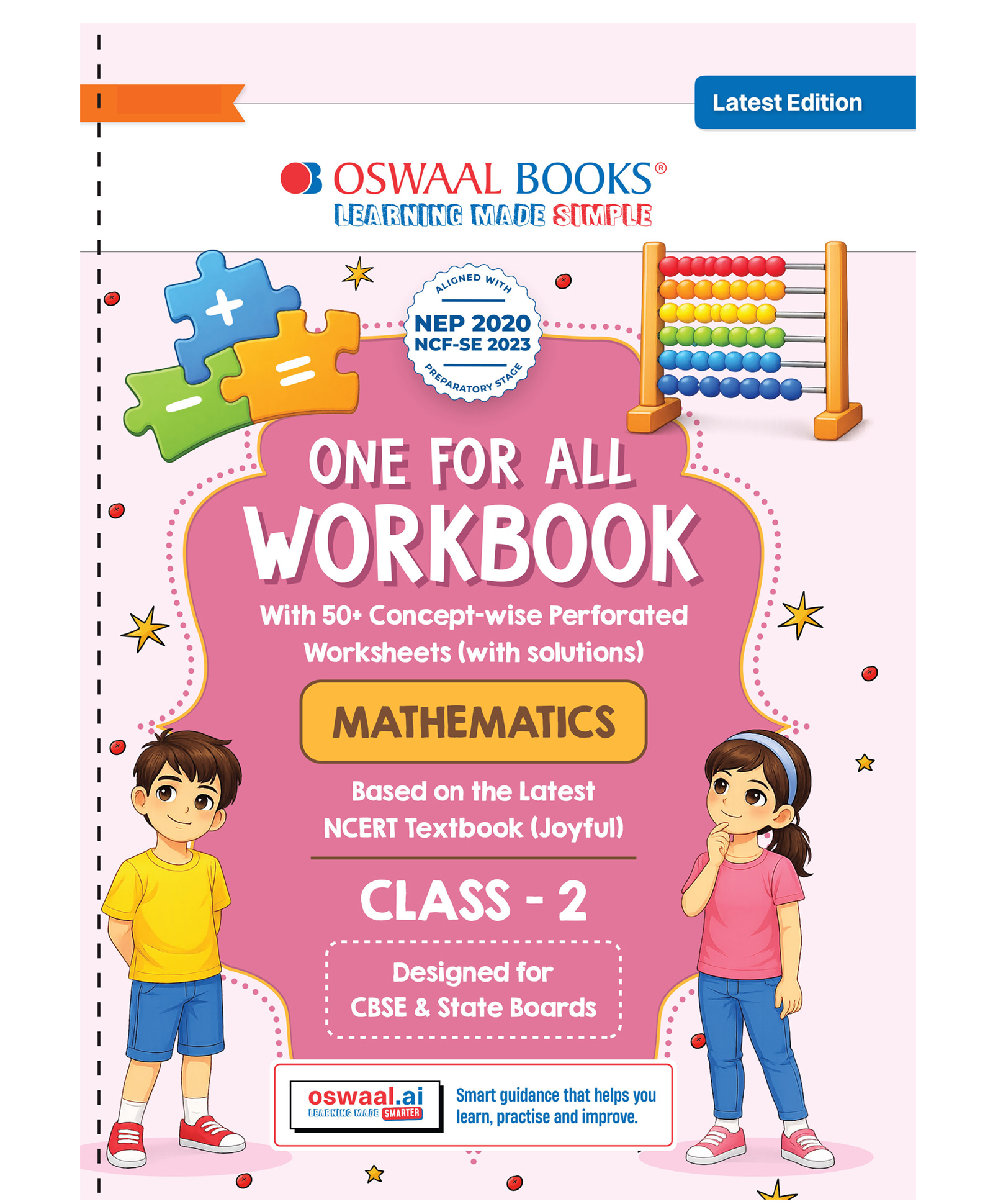 OSWAAL BOOKS One for All Workbook Class 2 Mathematics | 50+ Concept-wise Perforated Worksheets | Based on NCERT Joyful | NEP 2020 & NCF 2023 Aligned | For CBSE & State Boards-image-1