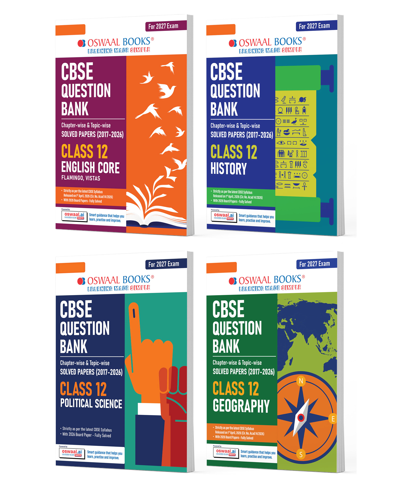 OSWAAL BOOKS CBSE Question Bank for Class 12 English Core, History, Political Science & Geography (Set of 4) Chapter & Topic-wise: Solved Papers (2017-2026) | Includes 2026 solved Papers-image-46