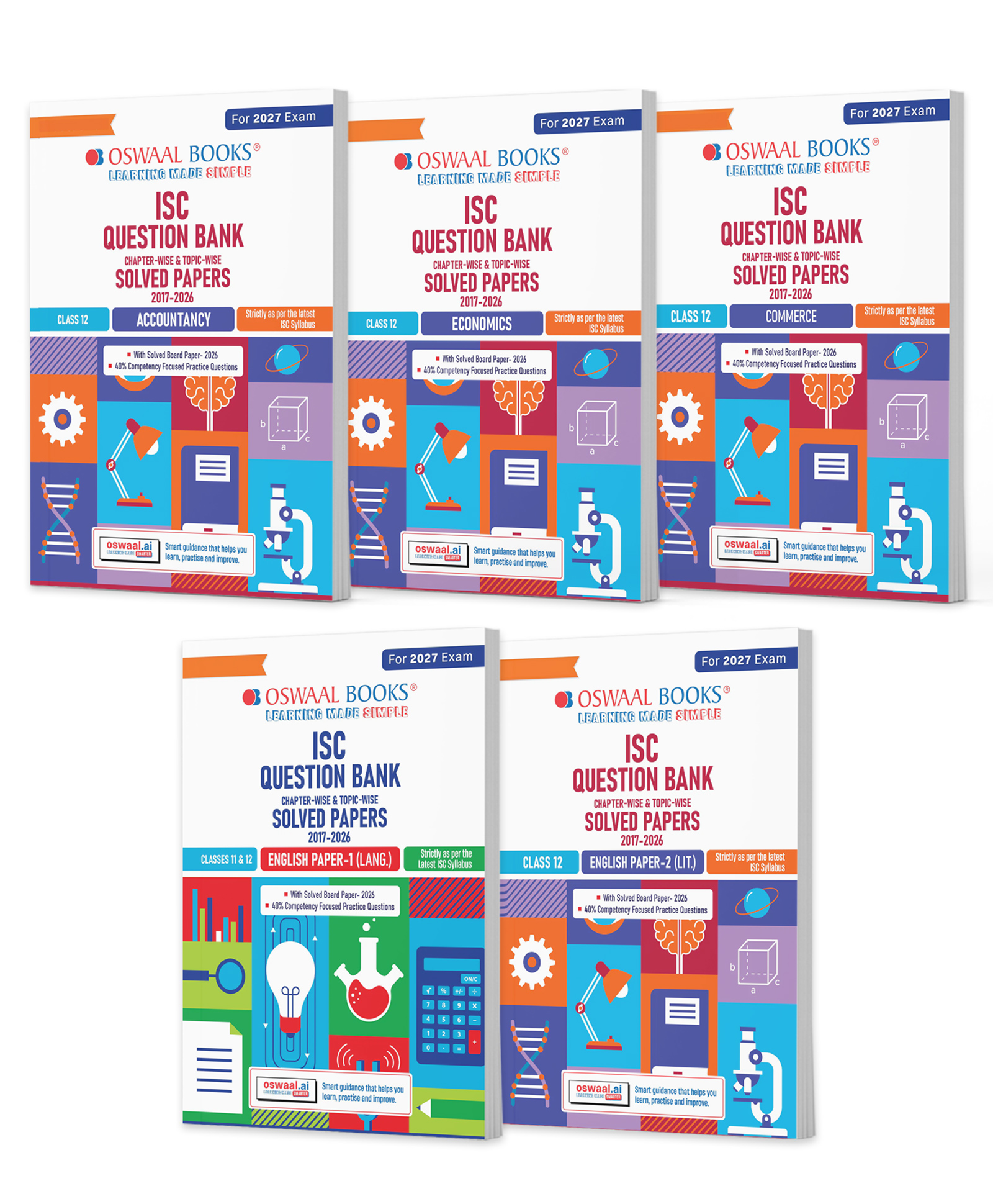 OSWAAL BOOKS Class 12 ISC Accounts, Economics, Commerce, English Paper-1 & 2 Question Bank (Set of 5 Books) (20172026)| Chapter-wise & Topic-wise with Competency Based Questions-picture-14