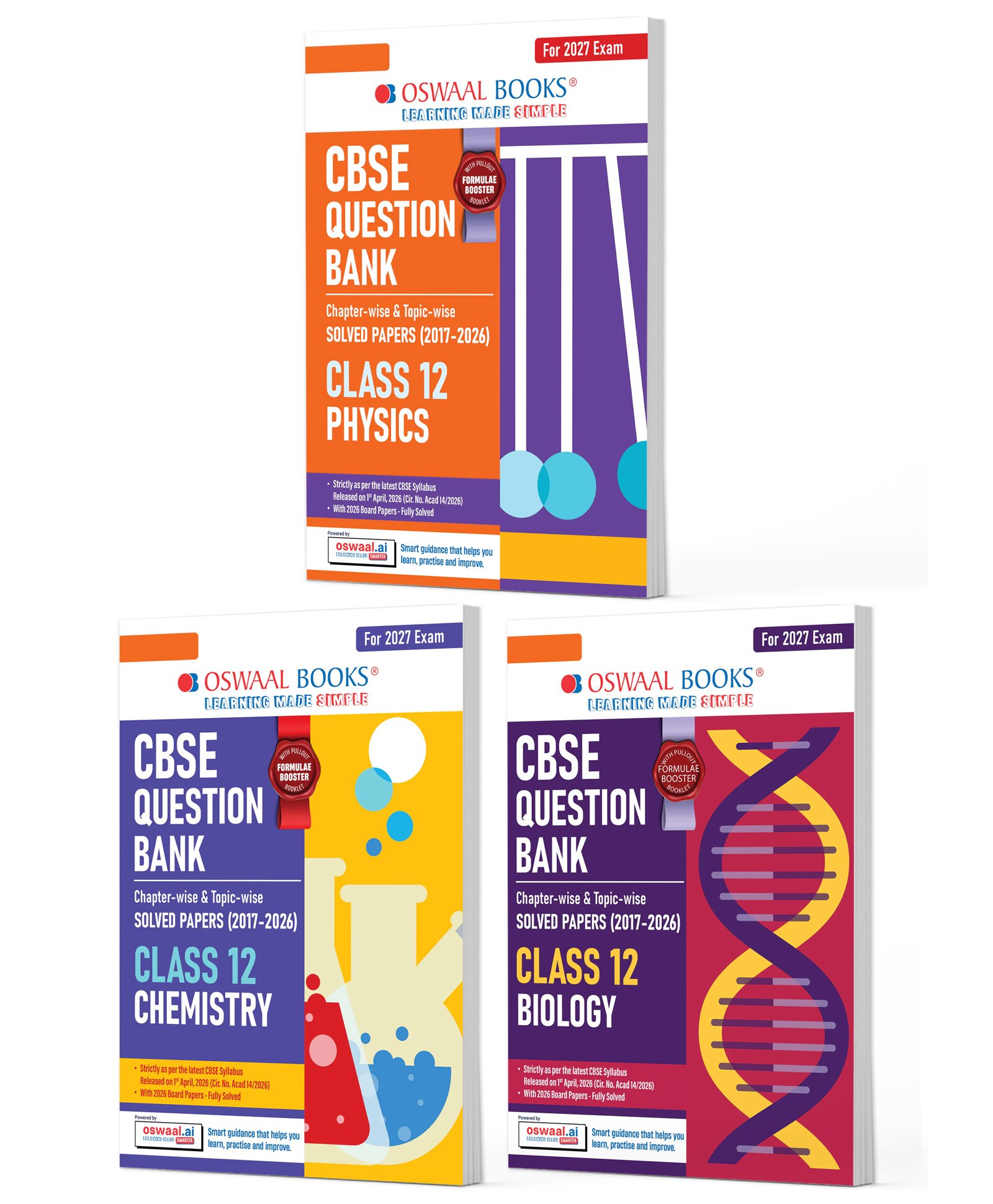 OSWAAL BOOKS CBSE Question Bank for Class 12 Physics, Chemistry & Biology (Set of 3) Chapter & Topic-wise: Solved Papers (2017-2026) | Includes 2026 solved Papers-image-23