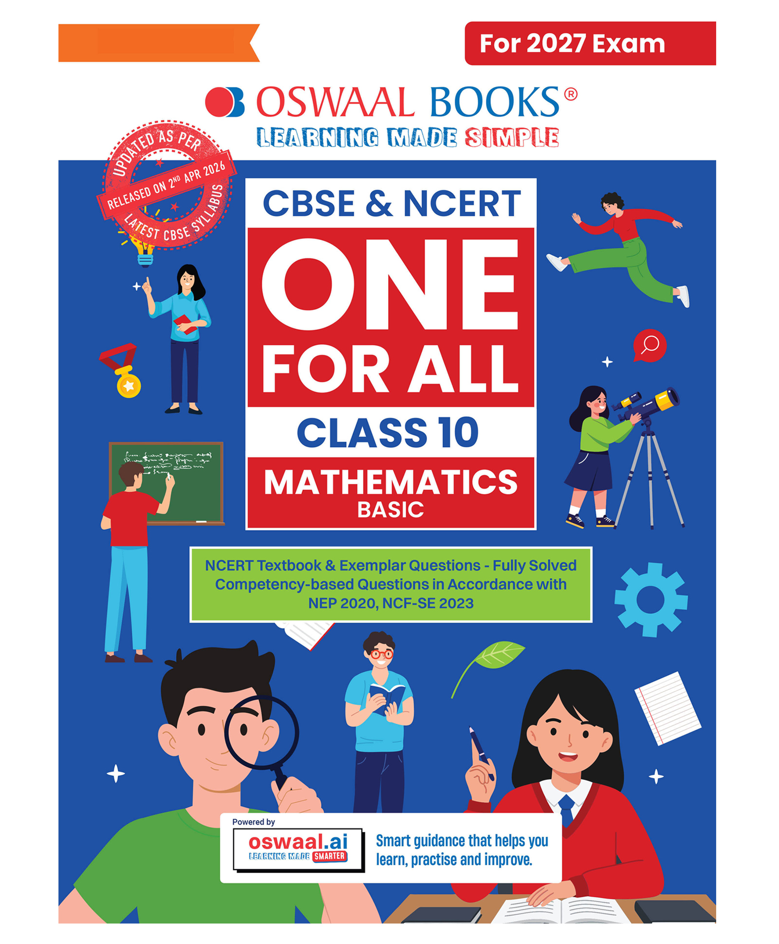 OSWAAL BOOKS CBSE & NCERT One for All Class 10 | Mathematics Basic | Based on Latest Syllabus (April 2026) |NCERT & Competency-based questions| For 2027 Exam | With Oswaal AI-image-8