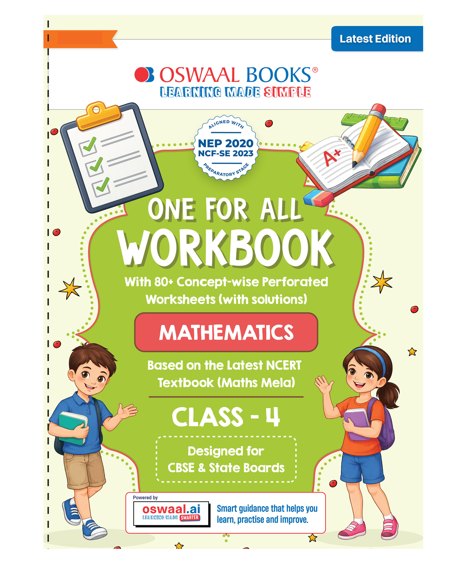 OSWAAL BOOKS One for All Workbook Class 4 Mathematics| 50+ Concept-wise Perforated Worksheets | Based on NCERT Maths Mela | NEP 2020 & NCF 2023 Aligned | For CBSE & State Boards-image-41