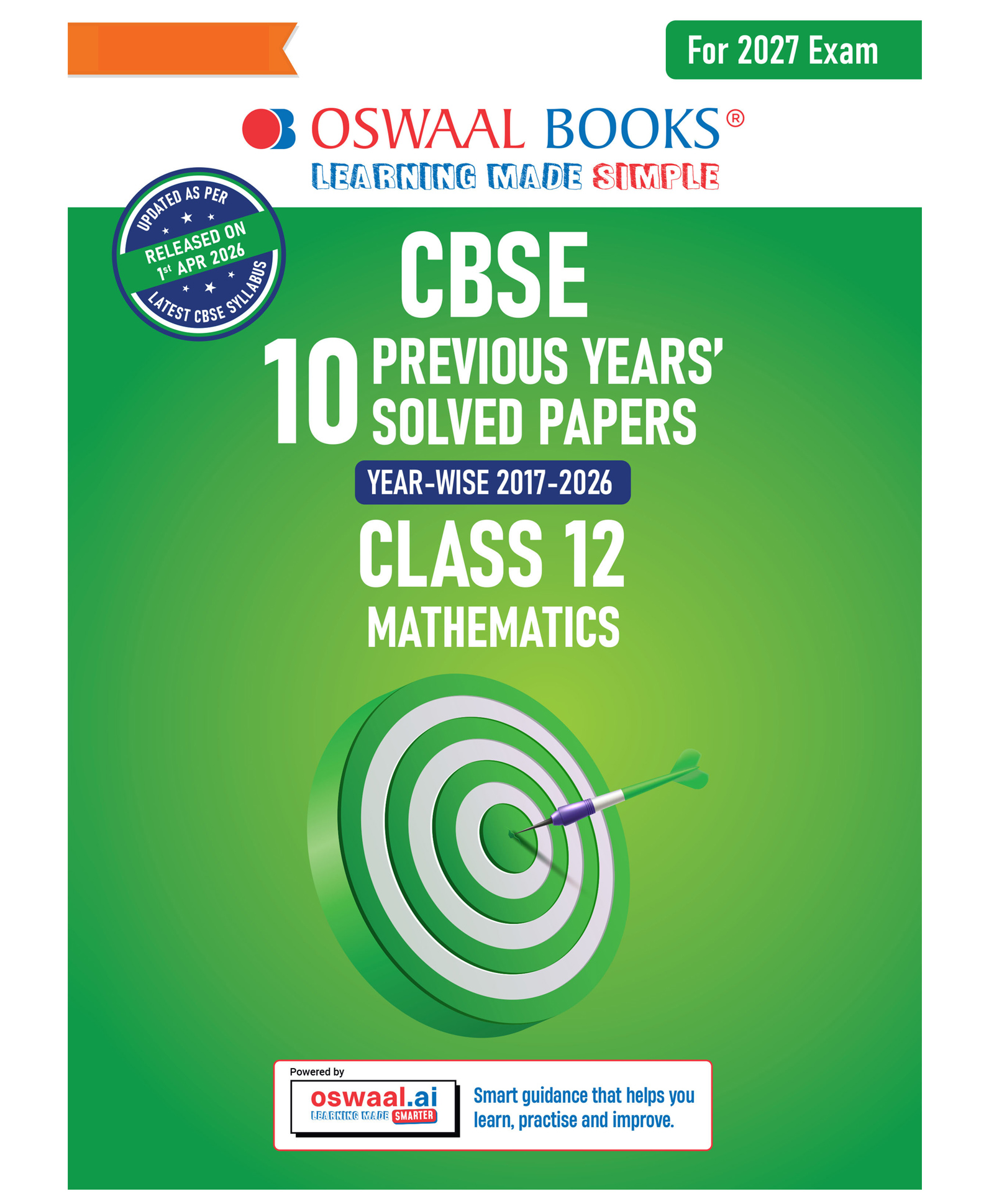 OSWAAL BOOKS CBSE Previous Years Papers Mathematics Class 12 | Year-wise (20172026) | Latest Syllabus April 2026 | NCERT & Competency-Based Questions-image-30