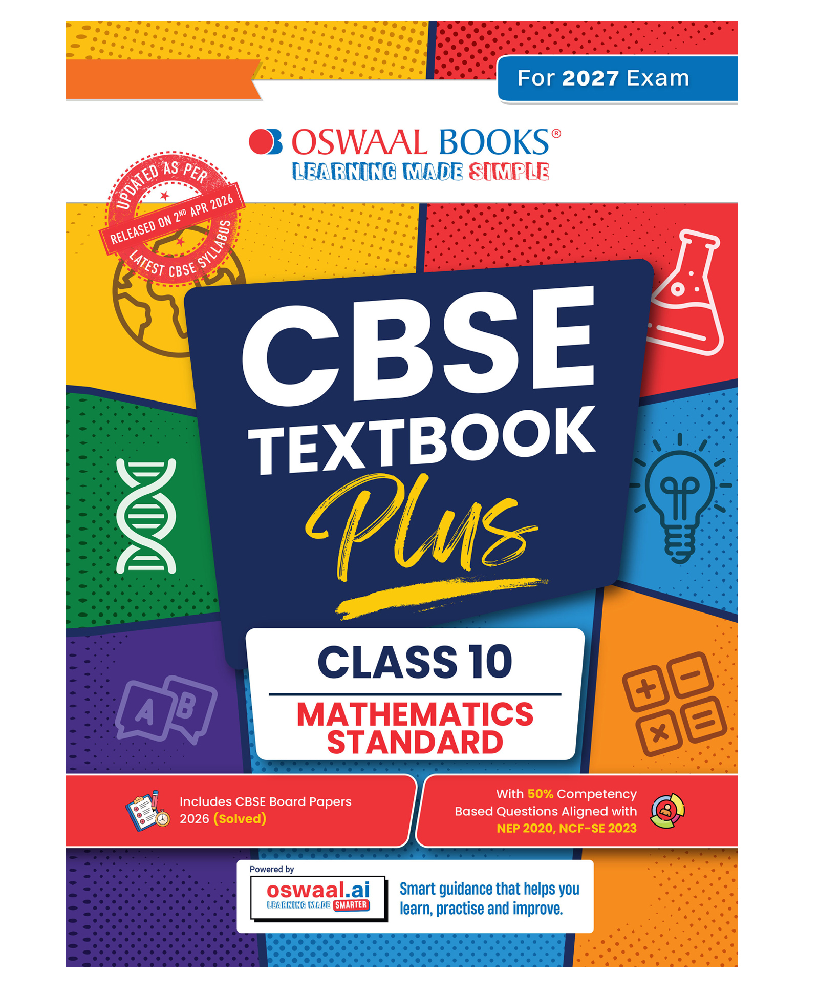 OSWAAL BOOKS CBSE Textbook Plus (2022-2026) | Class 10| Mathematics Standard| Includes: 2026 Papers- fully solved | With Competency Focused Questions | For 2027 Exam | With oswaal.ai-image-44