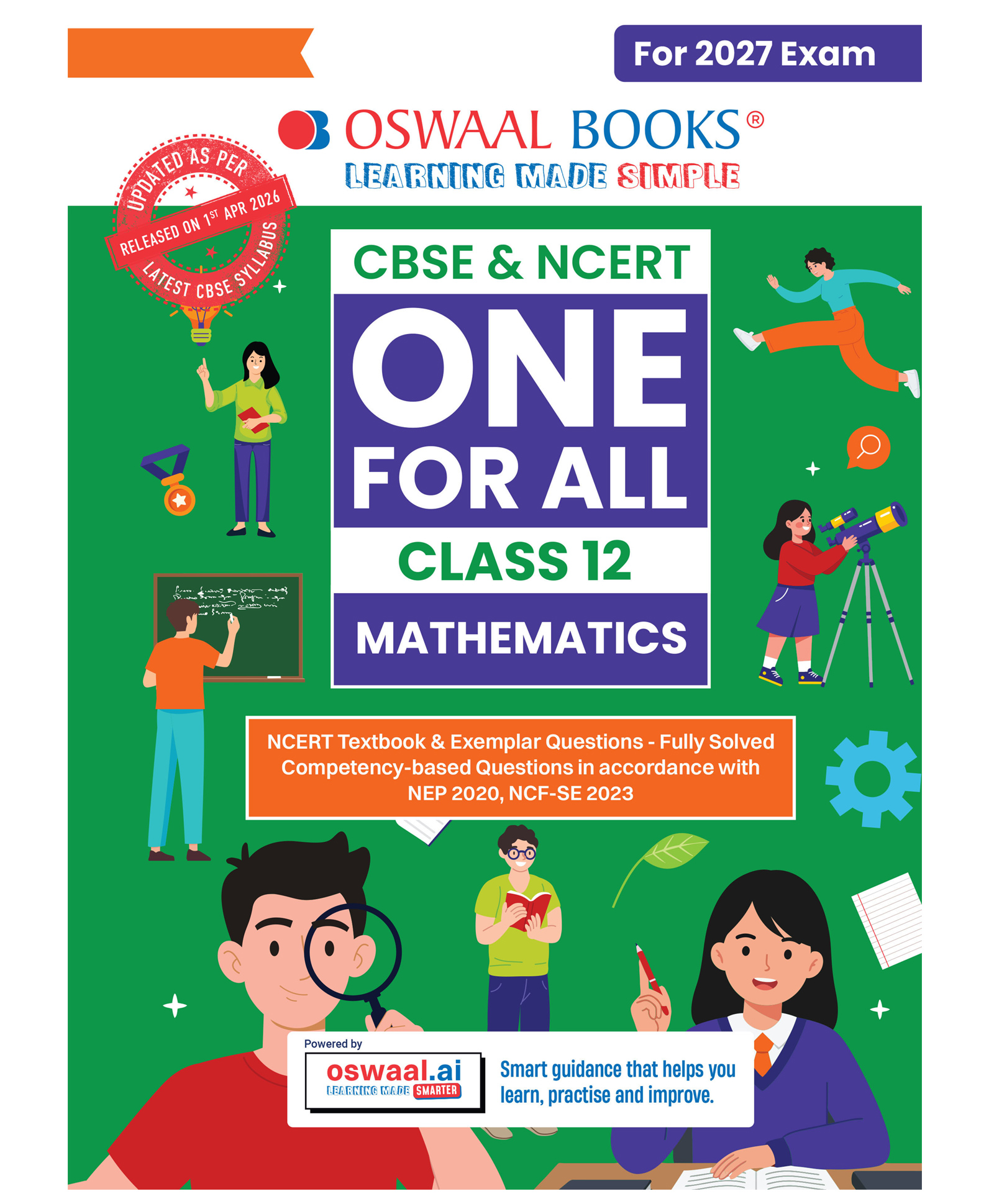 OSWAAL BOOKS CBSE & NCERT One for All Class 12 Mathematics | Includes 2026 Papers (Delhi & Outside Delhi)- fully solved | With NCERT, NCERT Exemplar & Competency-based questions-image-45