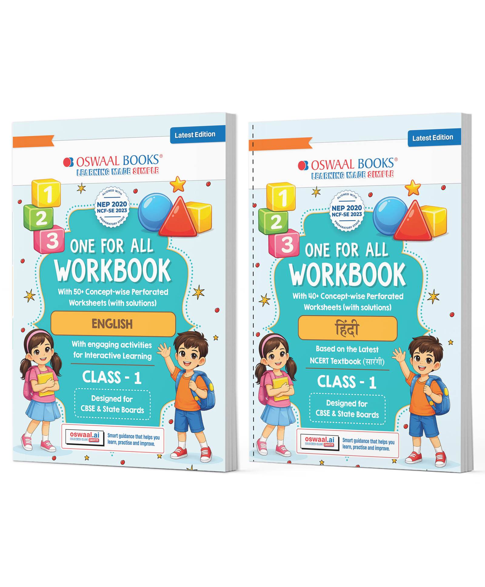 OSWAAL BOOKS One for All Workbook Class 1 English & Hindi (Set of 2 Books) | 50+ Concept-wise Perforated Worksheets | NEP 2020 & NCF 2023 Aligned | For CBSE & State Boards-picture-32