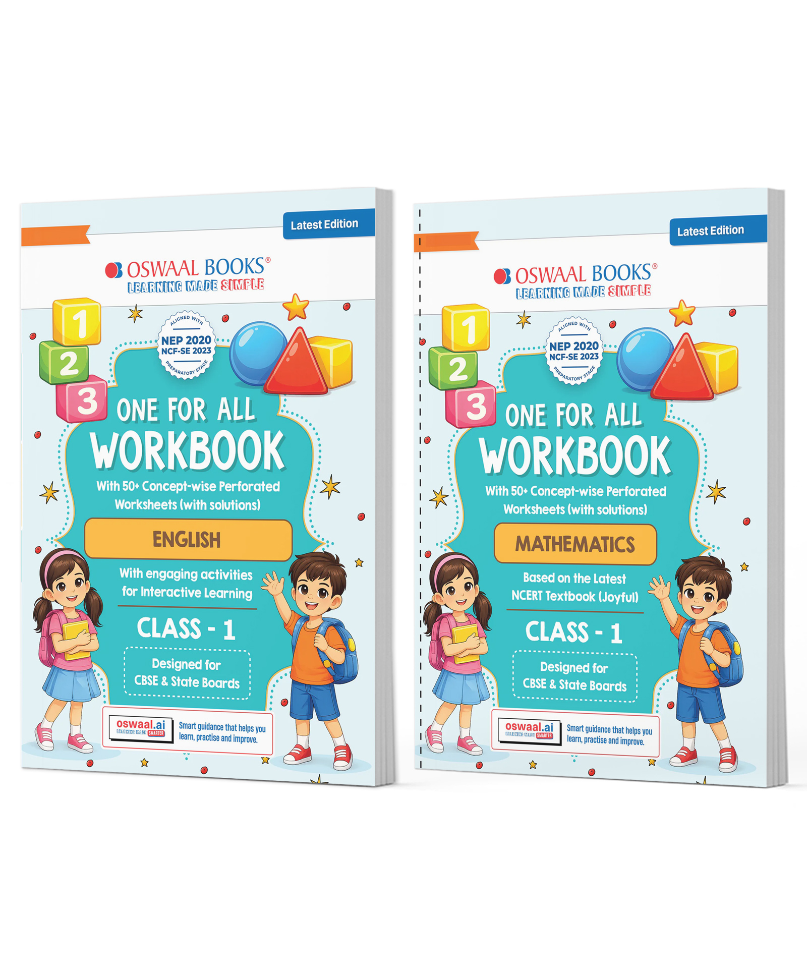 OSWAAL BOOKS One for All Workbook Class 1 English & Maths (Set of 2 Books) | 50+ Concept-wise Perforated Worksheets | NEP 2020 & NCF 2023 Aligned | For CBSE & State Boards-picture-34