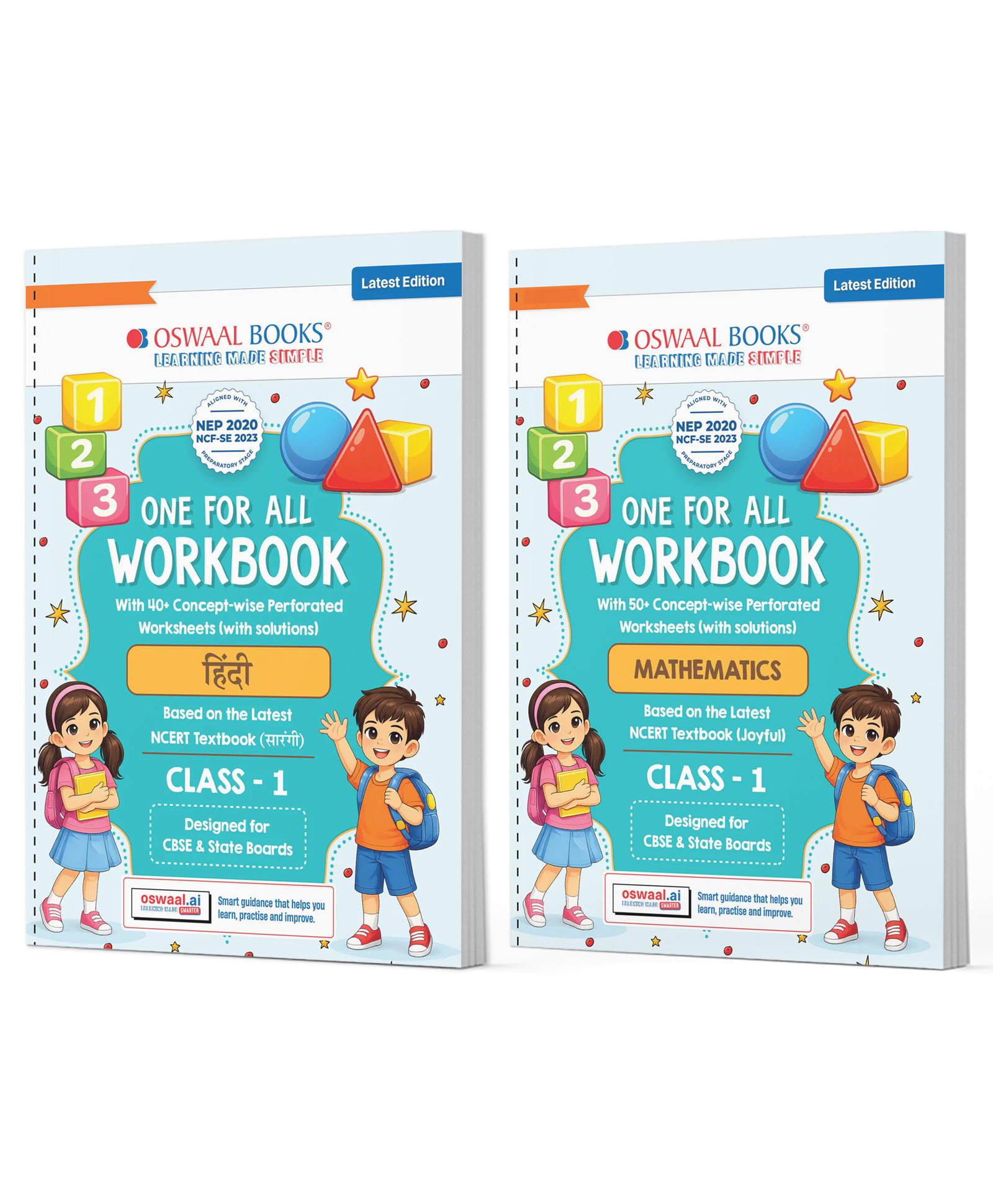 OSWAAL BOOKS One for All Workbook Class 1 Hindi & Maths (Set of 2 Books) | 50+ Concept-wise Perforated Worksheets | NEP 2020 & NCF 2023 Aligned | For CBSE & State Boards-picture-36