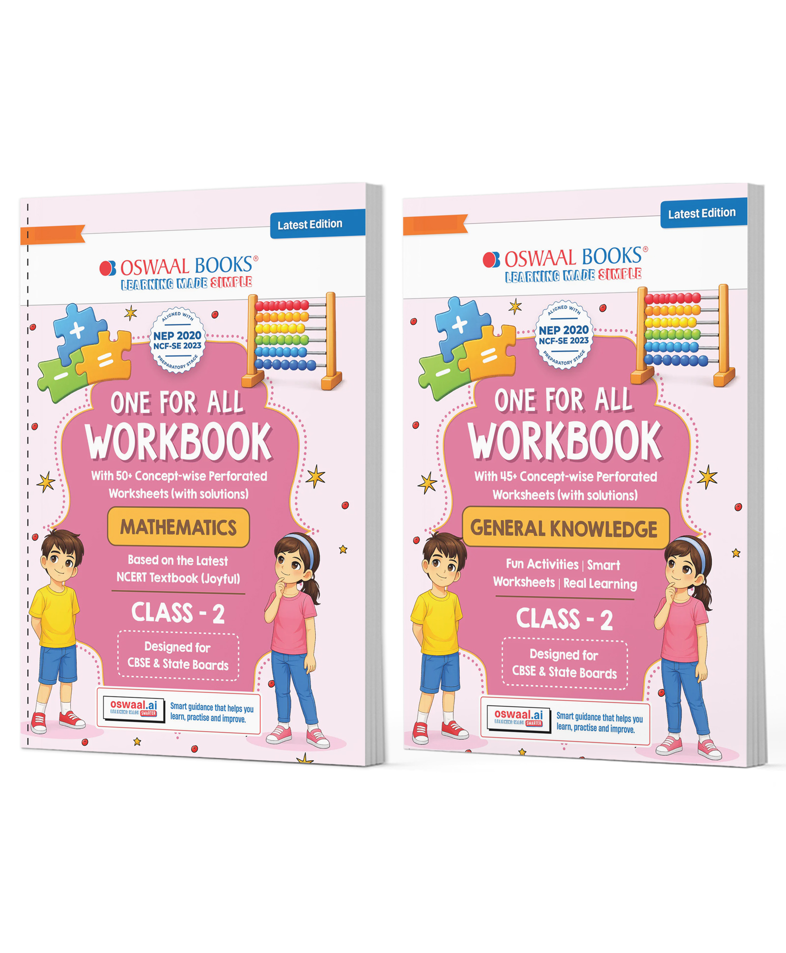 OSWAAL BOOKS One for All Workbook Class 2 Maths & General Knowledge (Set of 2 Books) | 50+ Concept-wise Perforated Worksheets | NEP 2020 & NCF 2023 Aligned | For CBSE & State Boards-picture-24