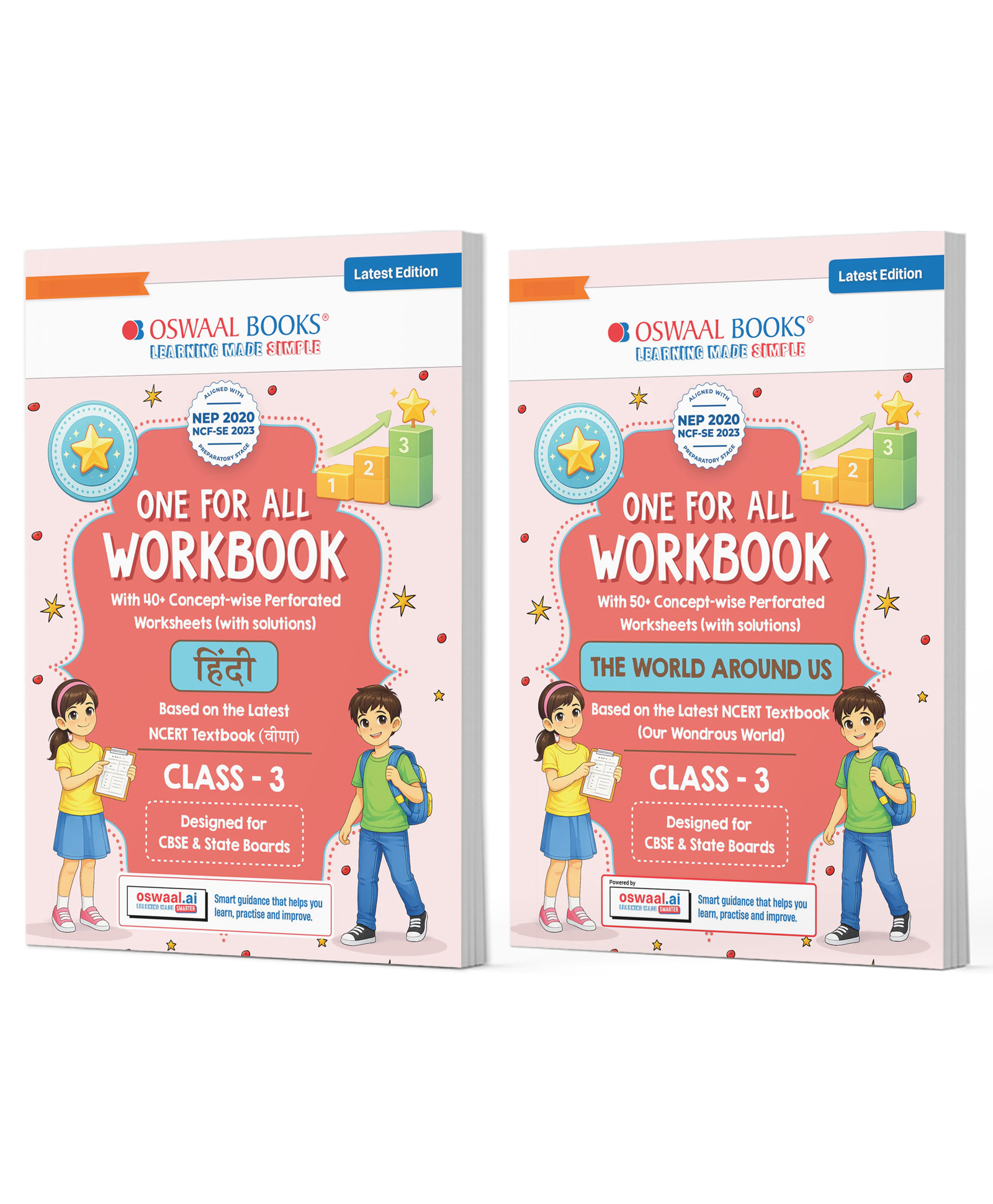 OSWAAL BOOKS One for All Workbook Class 3 Hindi & EVS (Set of 2 Books) | 50+ Concept-wise Perforated Worksheets | NEP 2020 & NCF 2023 Aligned | For CBSE & State Boards-image-33