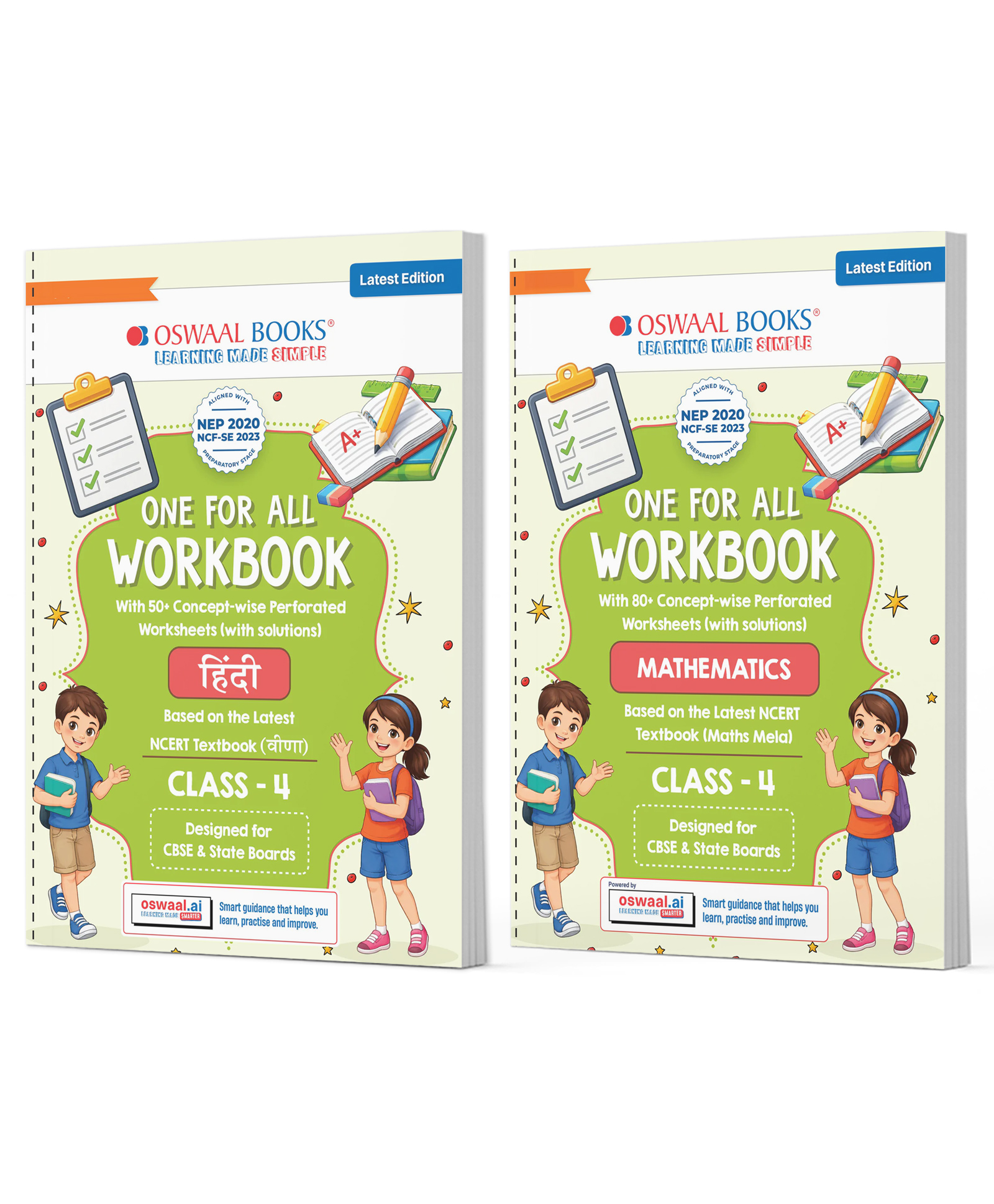 OSWAAL BOOKS One for All Workbook Class 4 Hindi & Maths (Set of 2 Books) | 50+ Concept-wise Perforated Worksheets | NEP 2020 & NCF 2023 Aligned | For CBSE & State Boards-picture-25