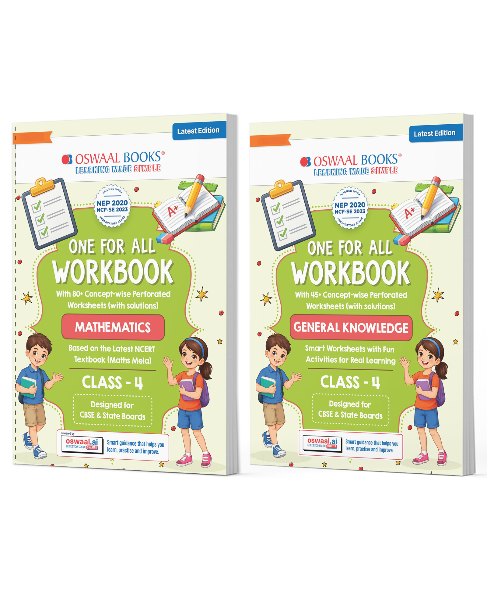 OSWAAL BOOKS One for All Workbook Class 4 Maths & General Knowledge (Set of 2 Books) | 50+ Concept-wise Perforated Worksheets | NEP 2020 & NCF 2023 Aligned | For CBSE & State Boards-picture-40