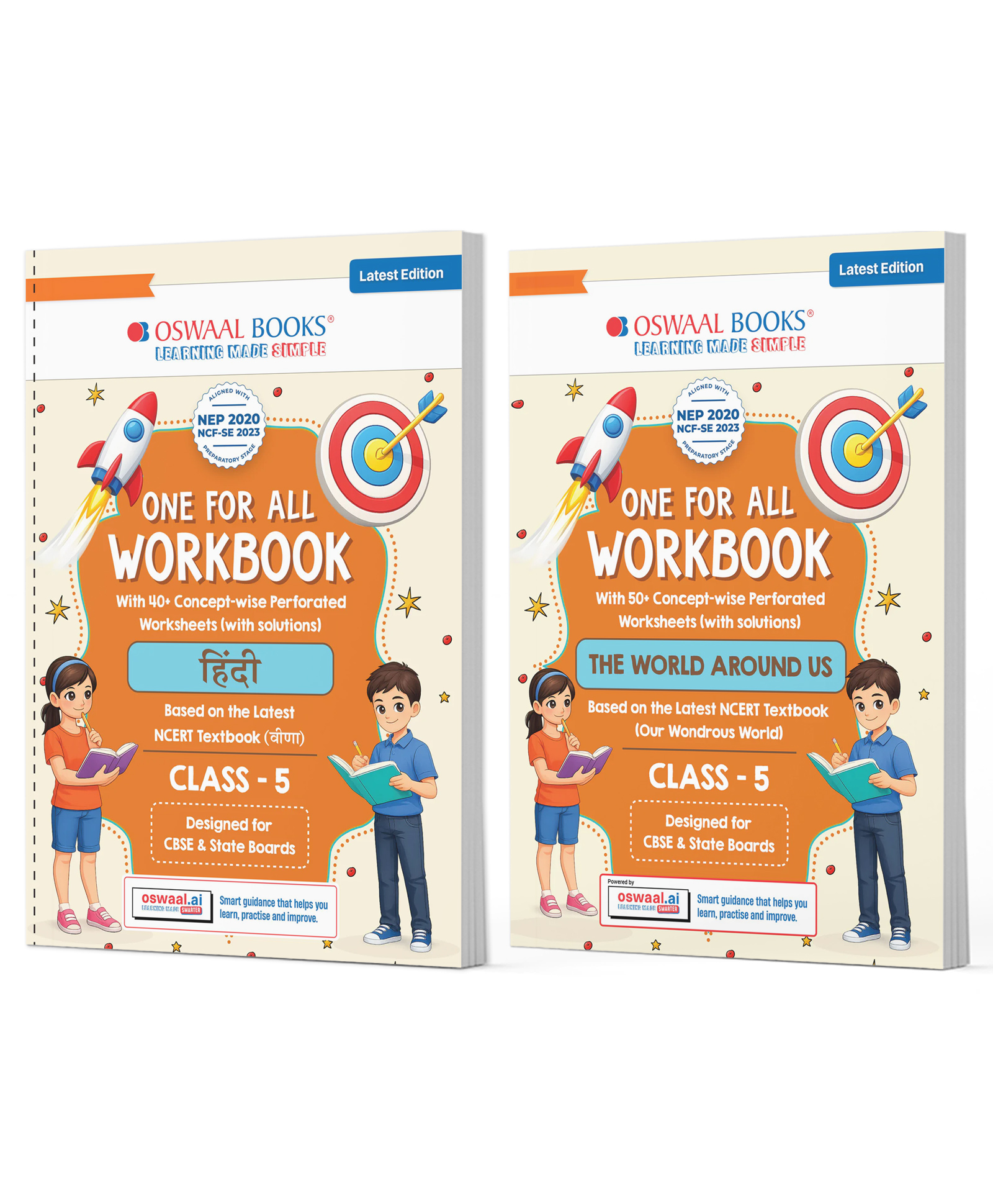 OSWAAL BOOKS One for All Workbook Class 5 Hindi & EVS (Set of 2 Books) | 50+ Concept-wise Perforated Worksheets | NEP 2020 & NCF 2023 Aligned | For CBSE & State Boards-image-37