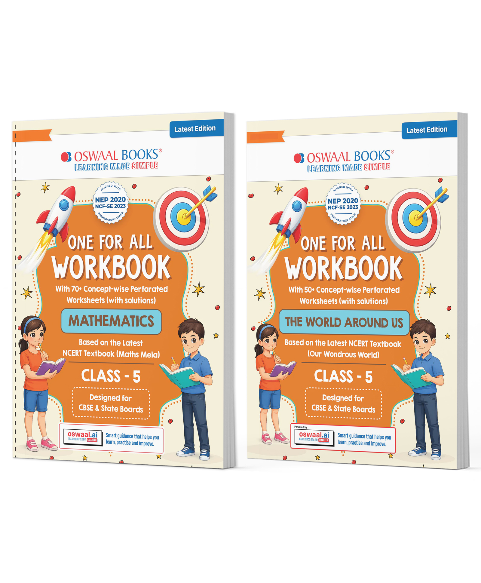 OSWAAL BOOKS One for All Workbook Class 5 Maths & EVS (Set of 2 Books) | 50+ Concept-wise Perforated Worksheets | NEP 2020 & NCF 2023 Aligned | For CBSE & State Boards-picture-21