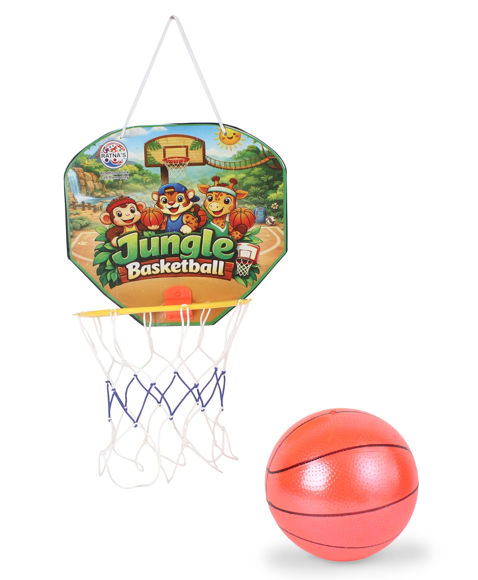 Ratnas Jungle Theme Basketball Game for Kids - Multicolor-picture-25