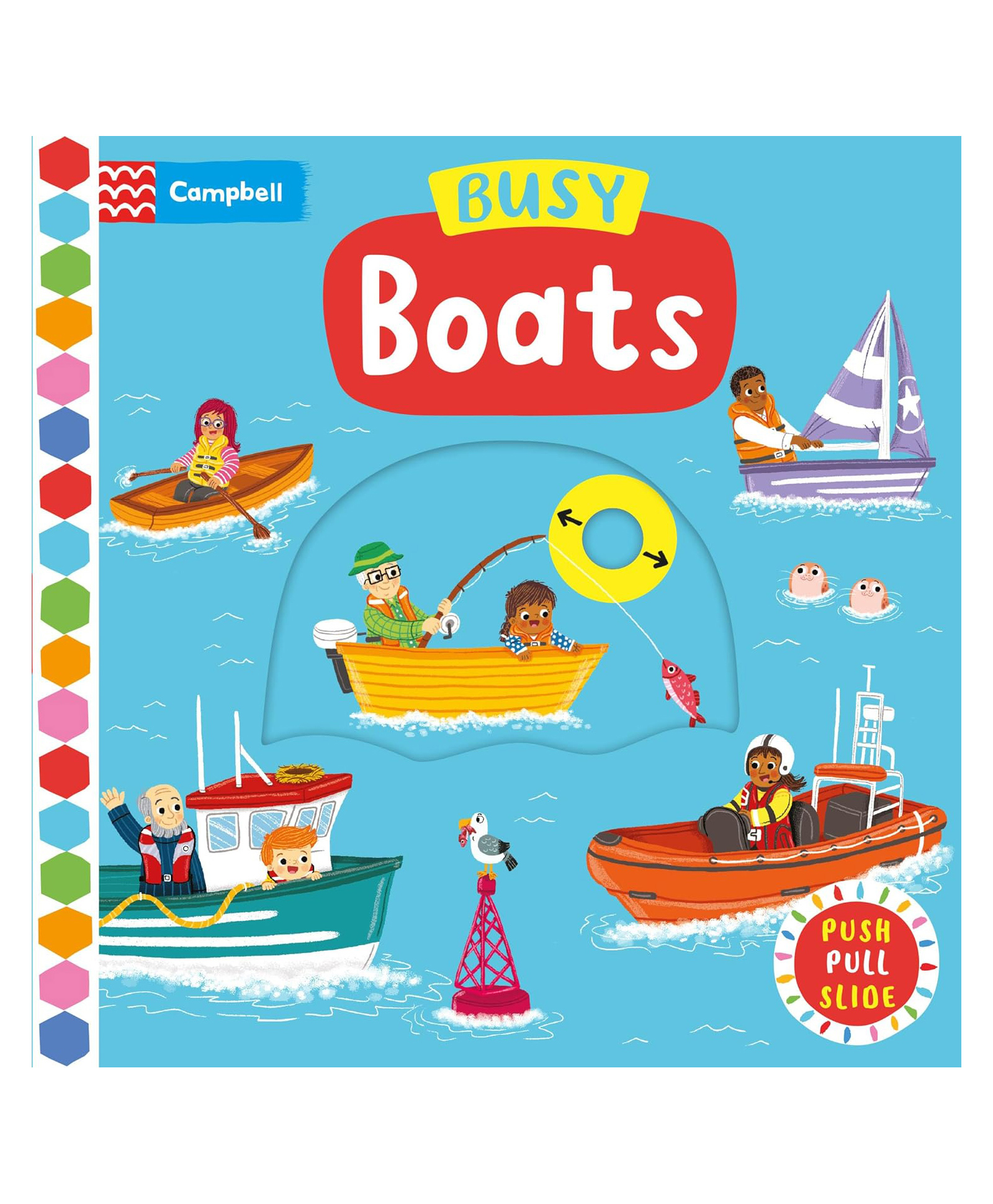 Busy Books: Busy Boats A Board Book By Campbell Books, Louise Forshaw - English-image-3