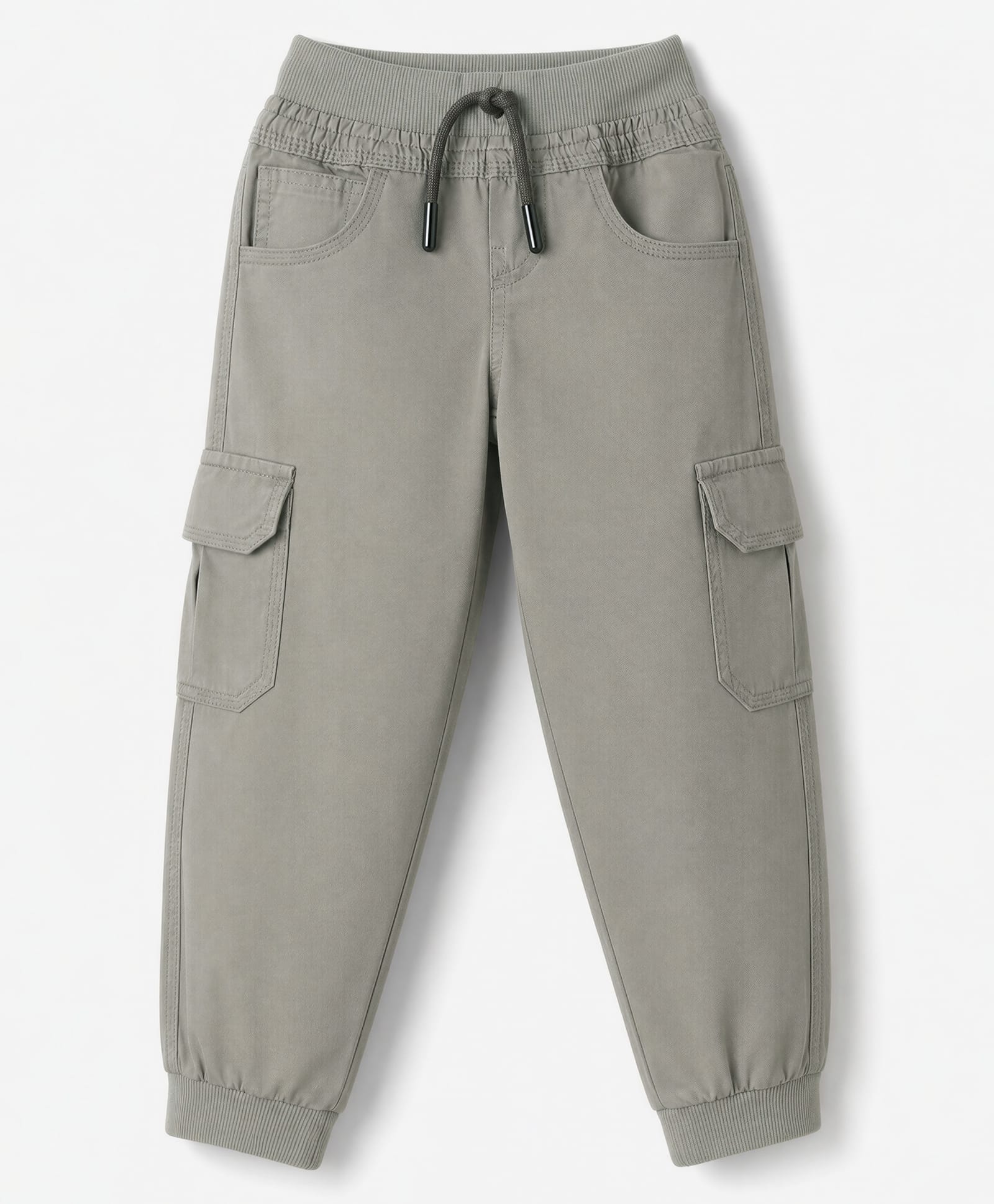 Olio Kids Male Cotton Trousers & Pants CEMENTS (7-8Y)-picture-14