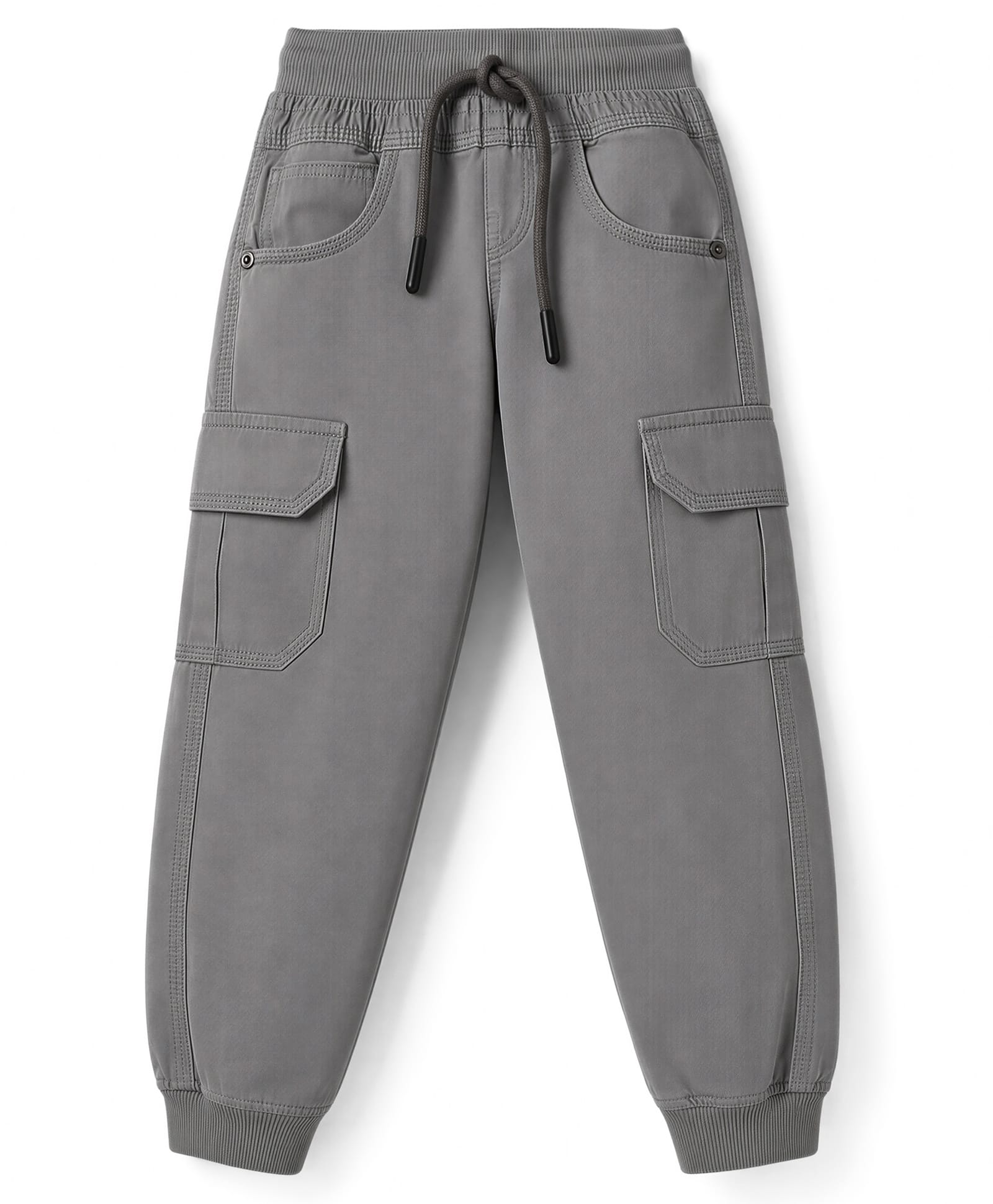 Olio Kids Male Cotton Trousers & Pants GREY (2-3Y)-picture-17