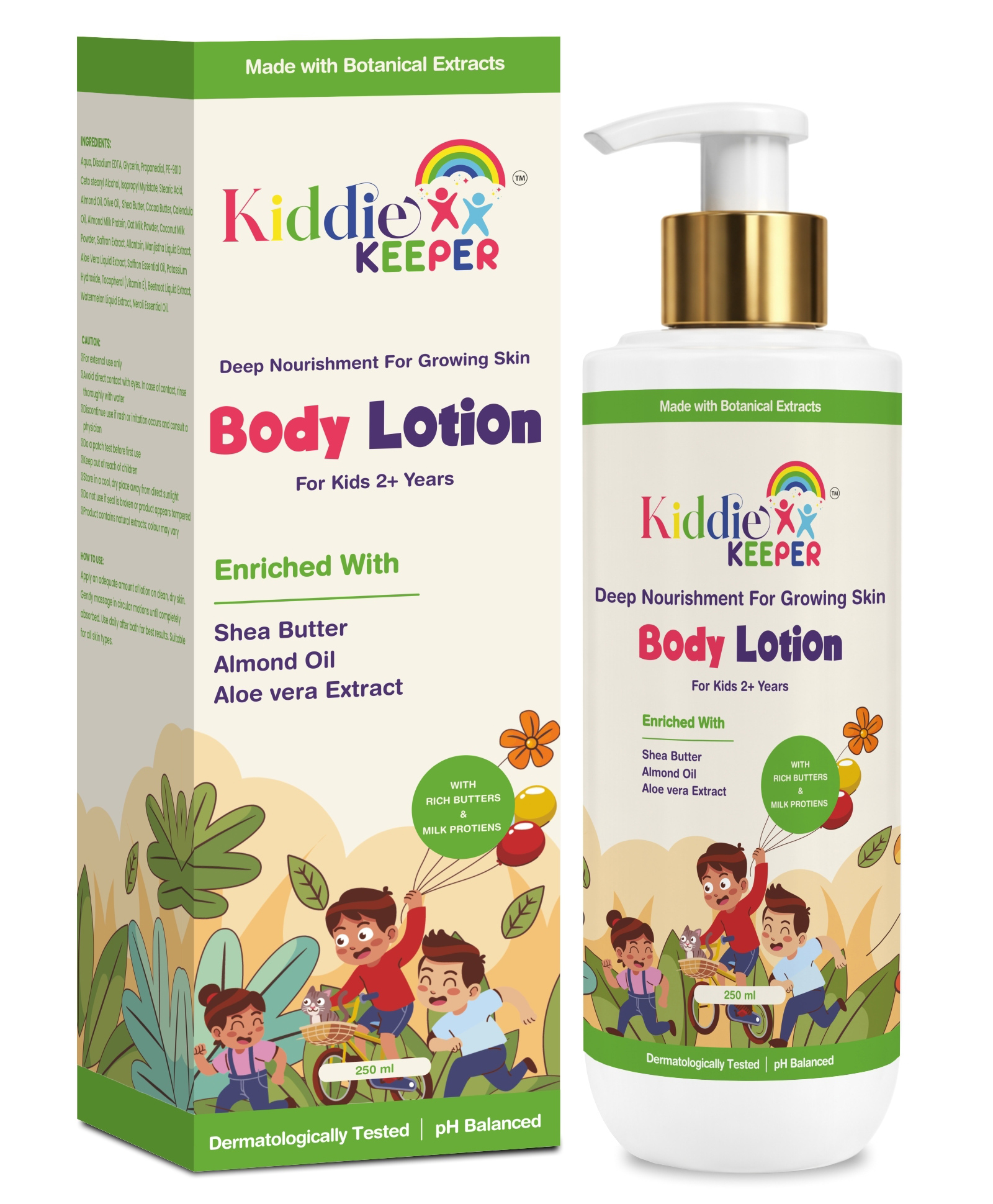 Kiddie Keeper Kids Body Lotion with Natural Moisturizers -250 ml-image-43