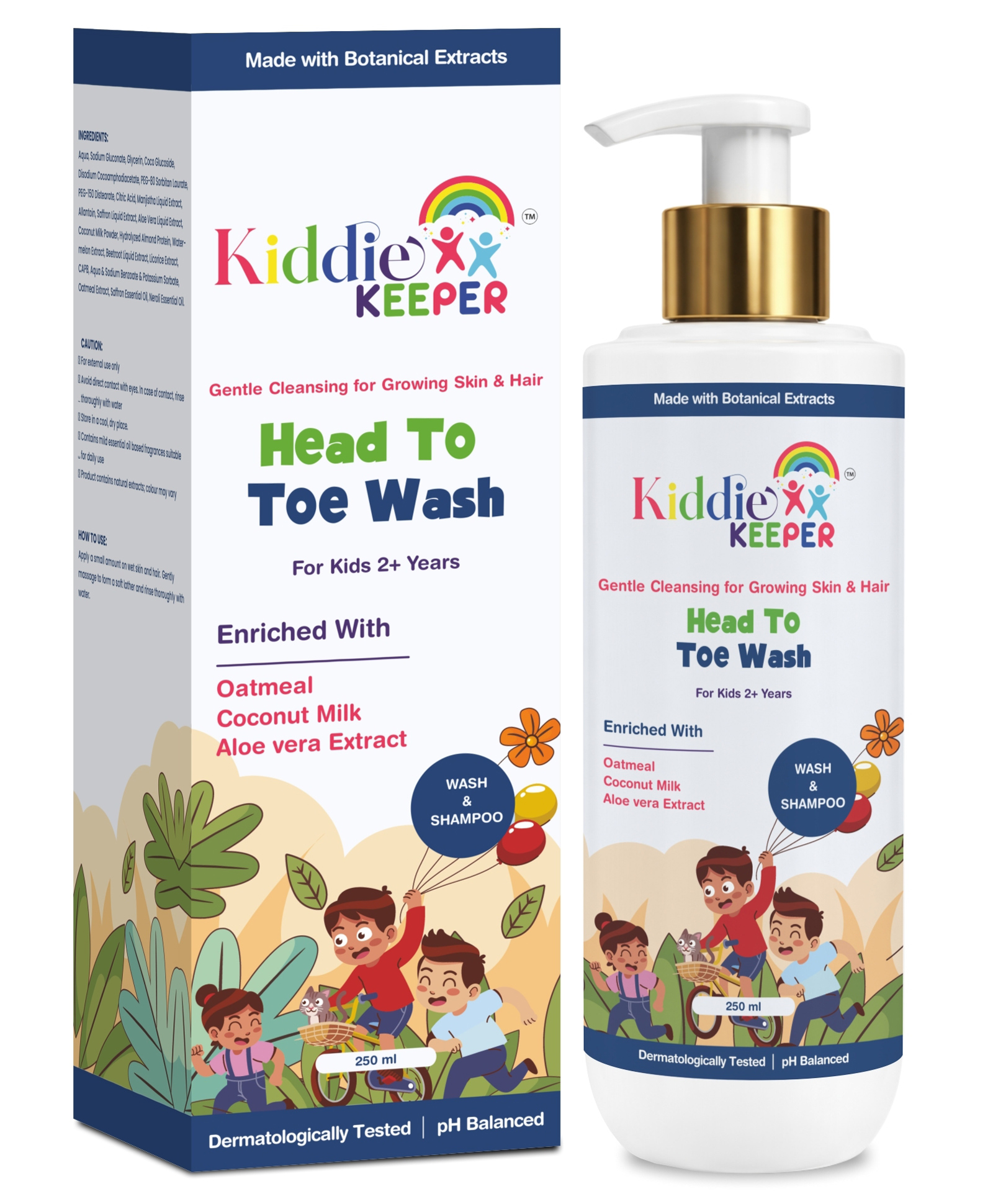Kiddie Keeper Head to Toe Wash for Kids Gentle Hair & Body Cleanser -250 ml-picture-21