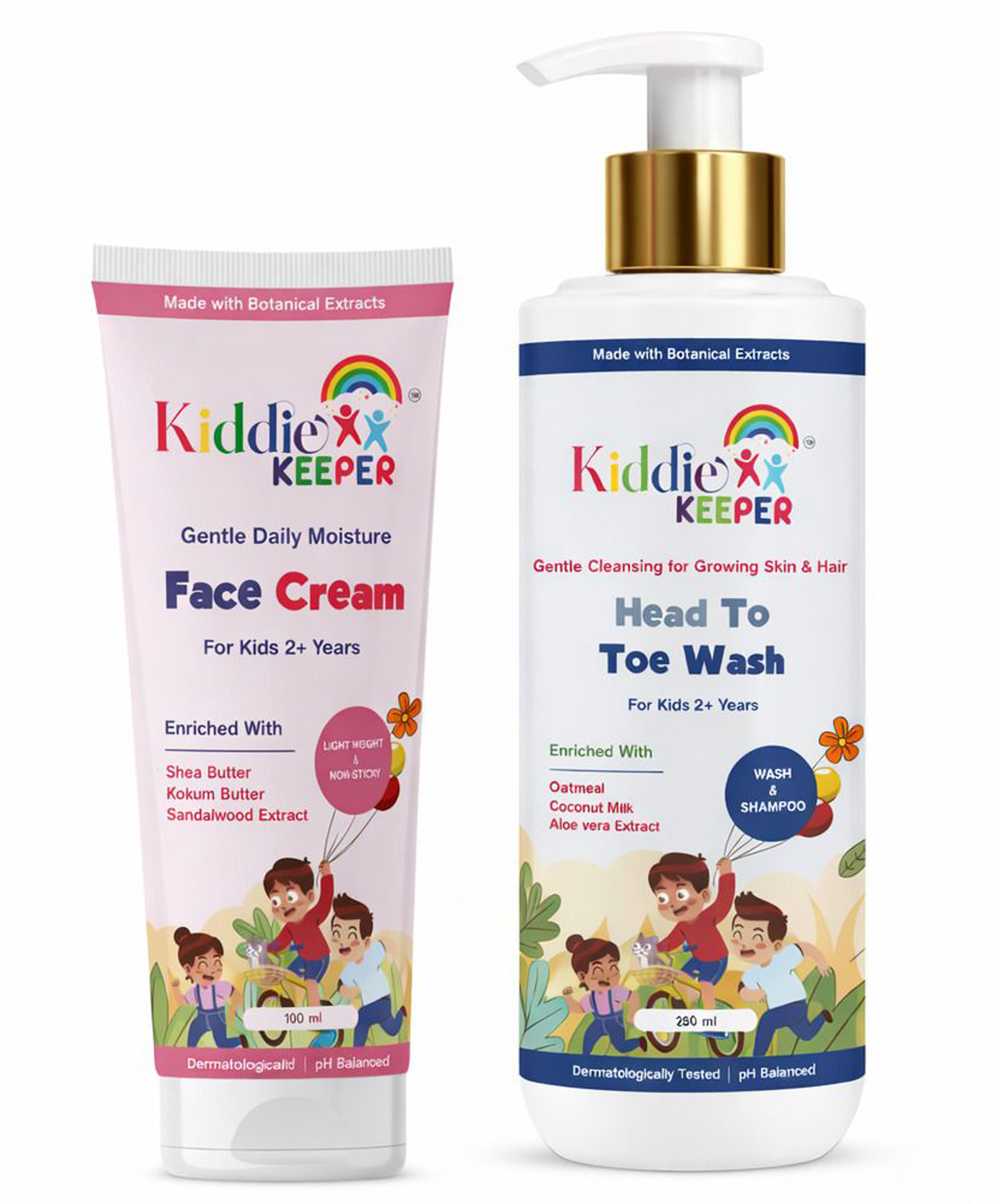 Kiddie Keeper Kids Face Cream Head to Toe Wash Combo Pack-image-38