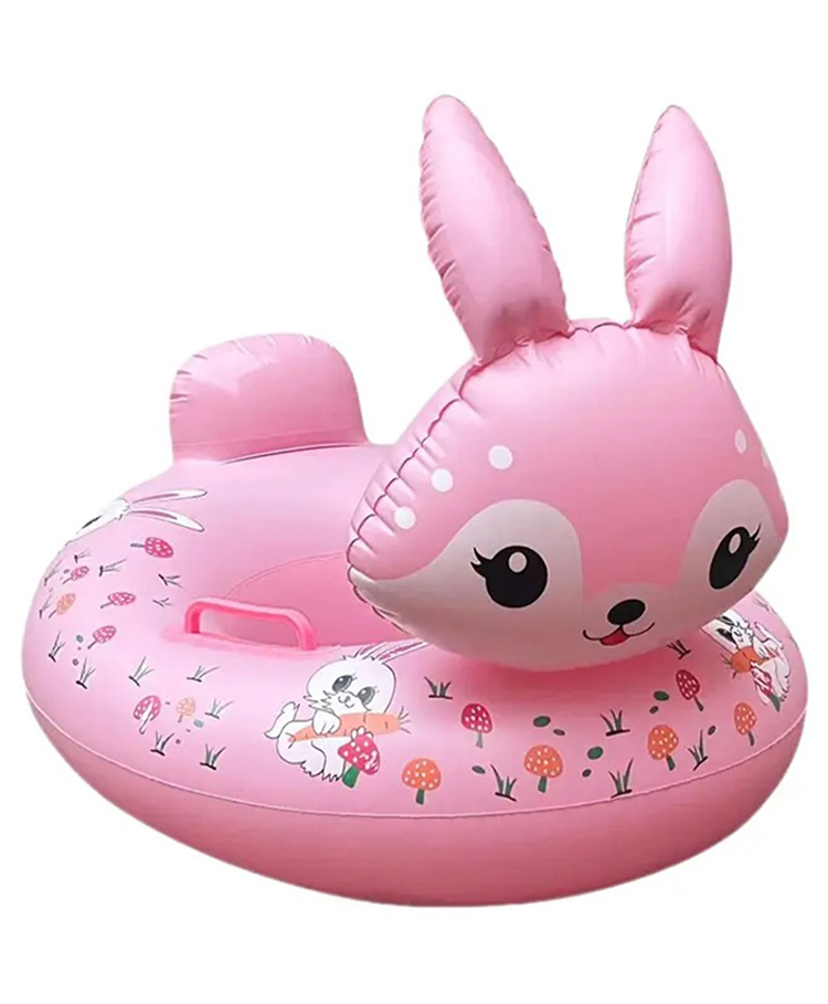Azhari Inflatable Rabbit Shape Pool Float Swimming Floats Beach pool Thick and Durable with a Handle, Suitable for Use at Beaches and Summer Parties Pack of 1 color design may vary-picture-22